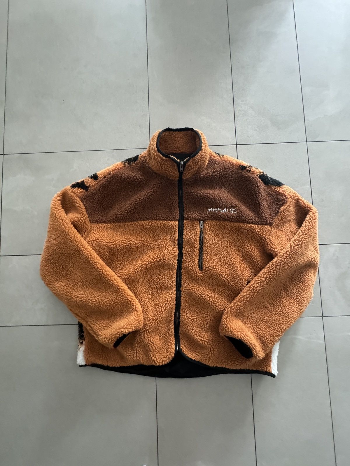Menace Menace Orange Sherpa Fleece Jacket Size US M / EU 48-50 / 2 - 3 Thumbnail
