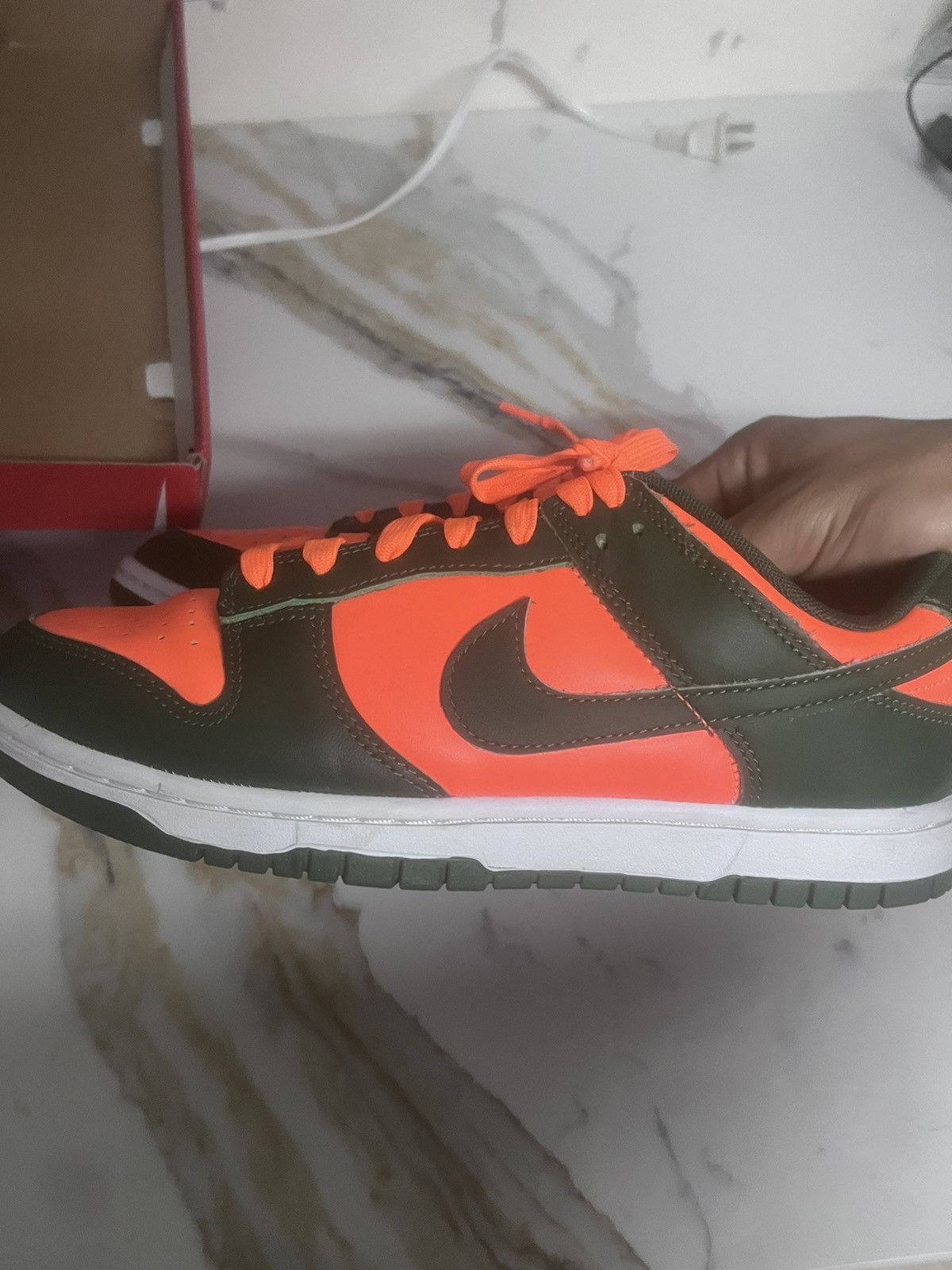 Nike Nike Dunk Low Orange and Forest Green Size US 8.5 / EU 41-42 - 3 Thumbnail