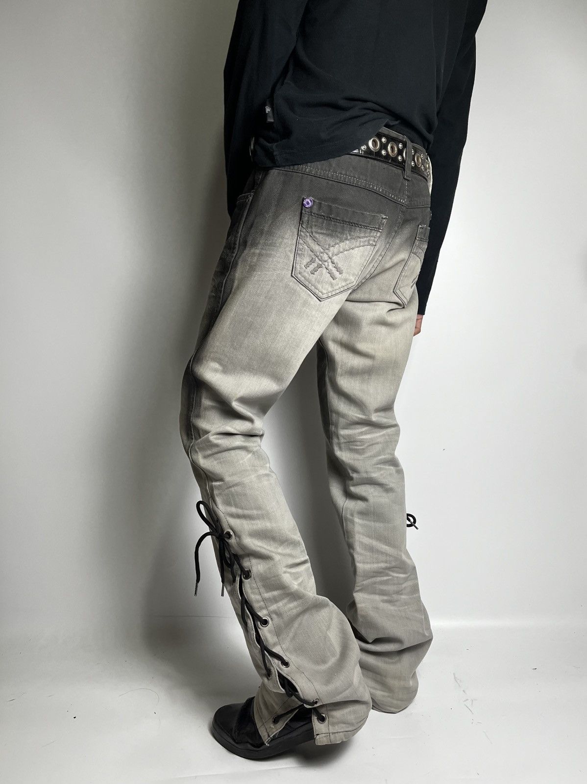 Tornado Mart Lace up Flared dohc revolution japanese brand Size US 30 / EU 46 - 8 Thumbnail