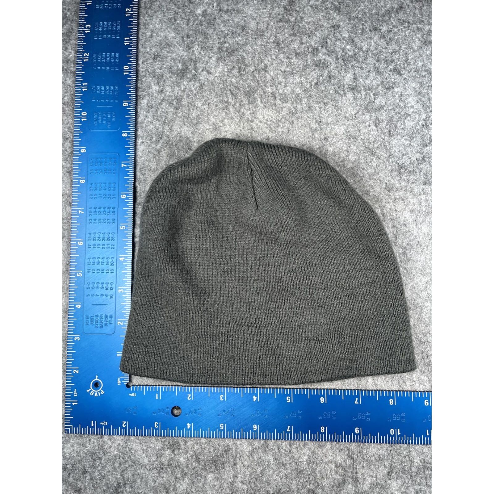 Vintage H&S Valve Inc. Hat Beanie Mens One Size Gray Knit Logo Workwear Winter Size ONE SIZE - 4 Thumbnail