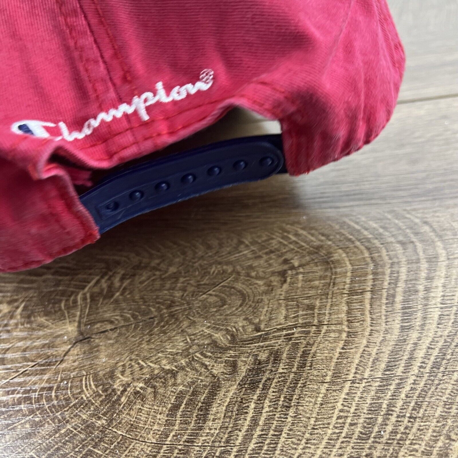 Champion Champion Brand Hat Champion Snapback Adjustable Hat Red Hat Size ONE SIZE - 12 Thumbnail