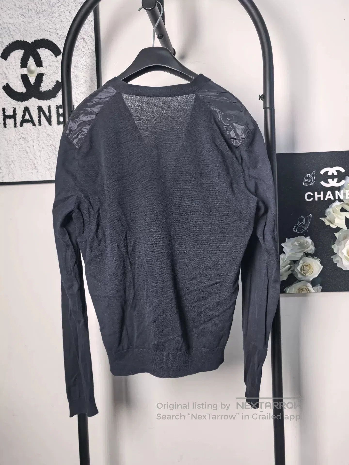 Prada Prada Nylon Panel Cardigan. Size US M / EU 48-50 / 2 - 2 Thumbnail