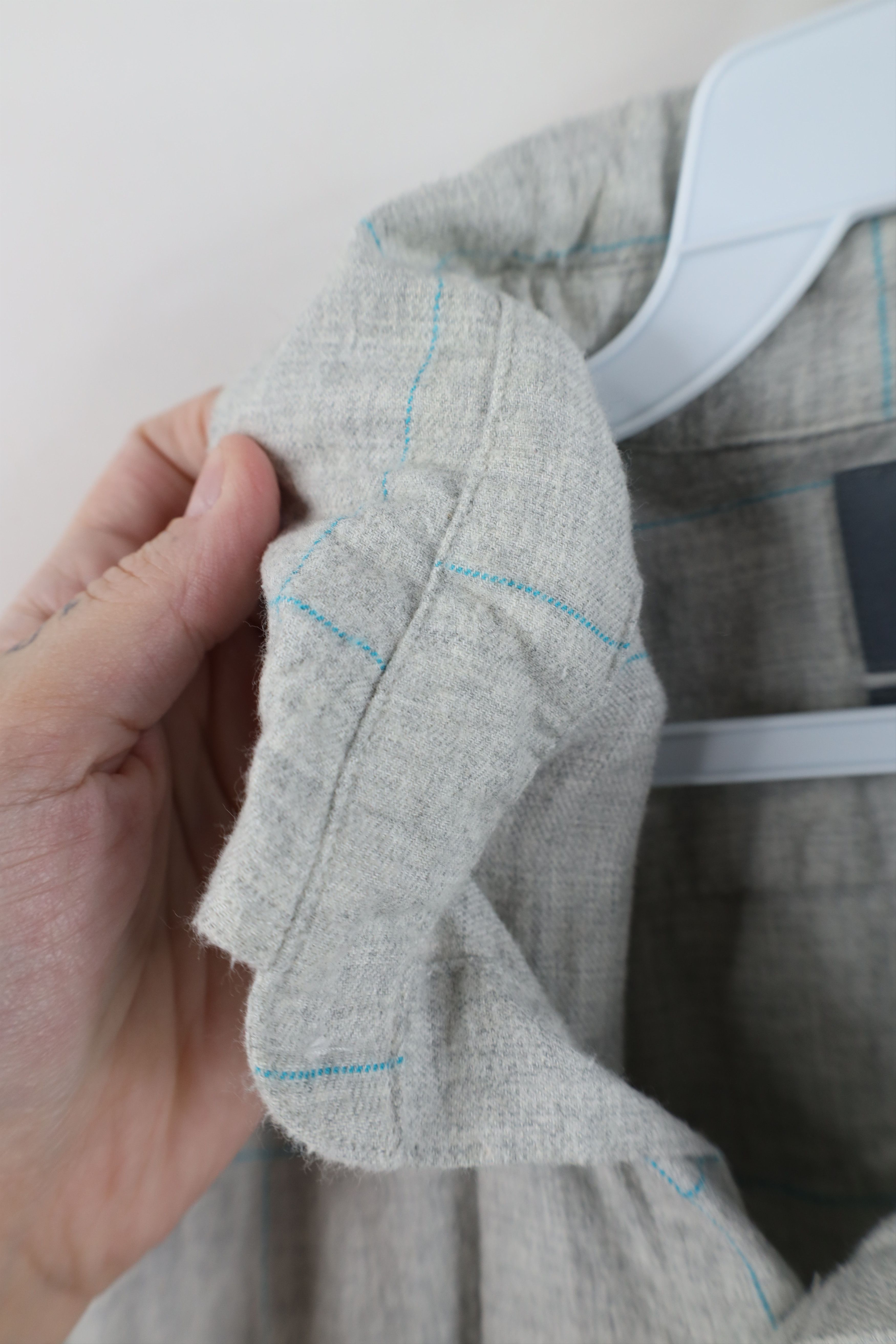 Bonobos Bonobos Slim Fit Flannel Collared Button Shirt Gray Plaid Size US M / EU 48-50 / 2 - 7 Thumbnail