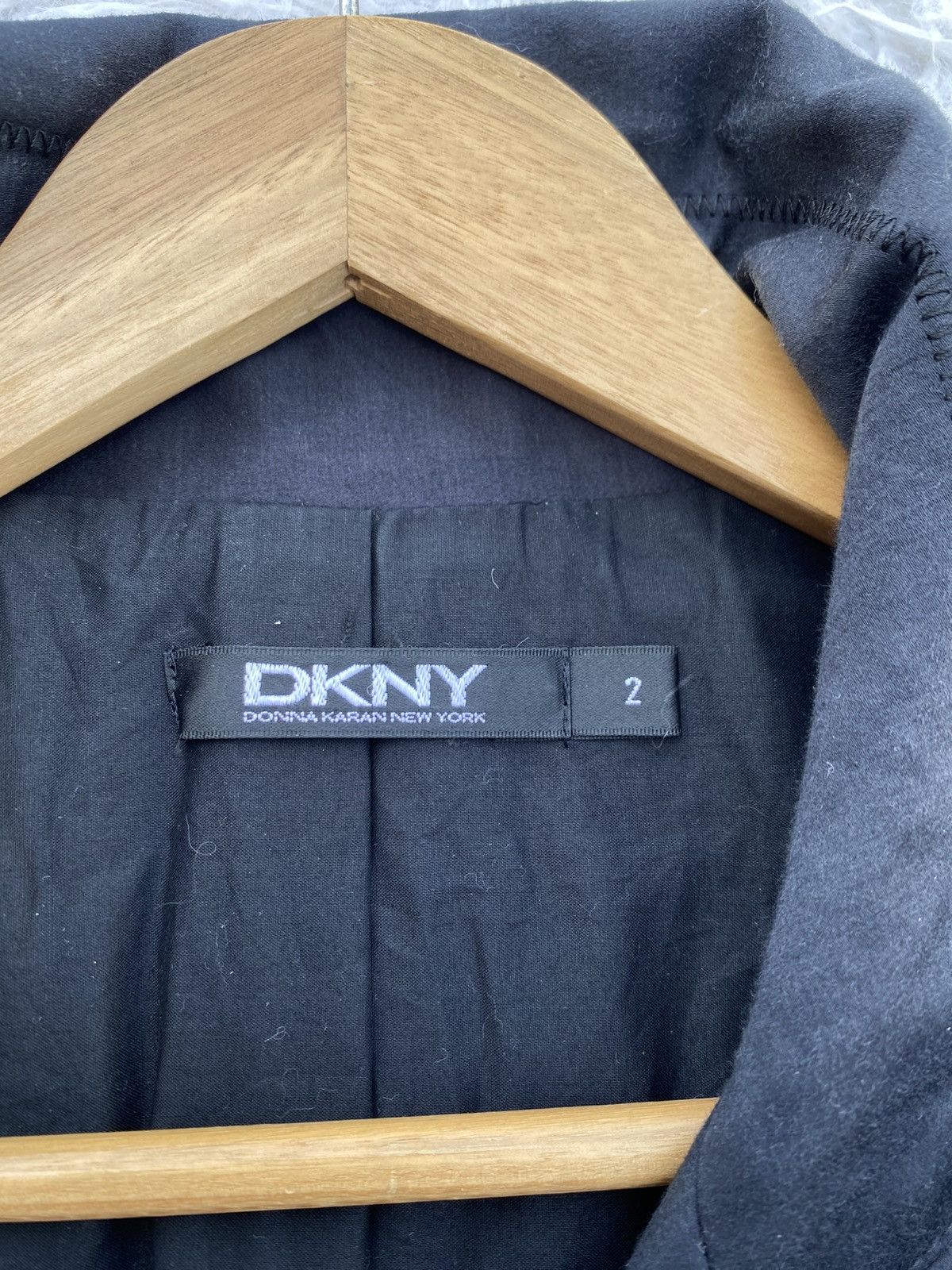 DKNY Rare DKNY Classic Black Cotton Zipper Jacket Size XS / US 0-2 / IT 36-38 - 8 Thumbnail