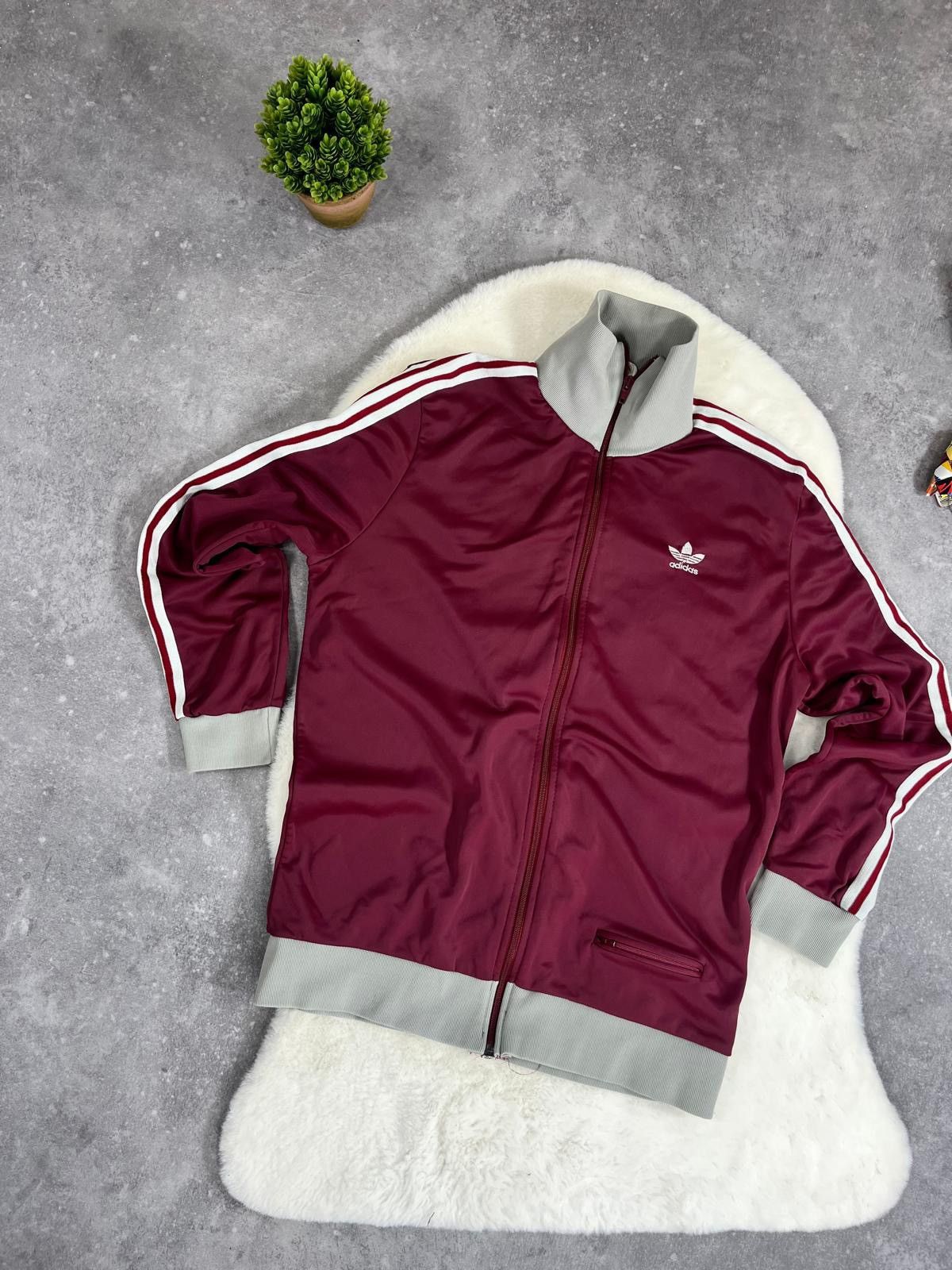 Adidas × Vintage Rare 80s Adidas Zip Sweatshirt Vintage Retro Germany France Size US S / EU 44-46 / 1 - 2 Thumbnail