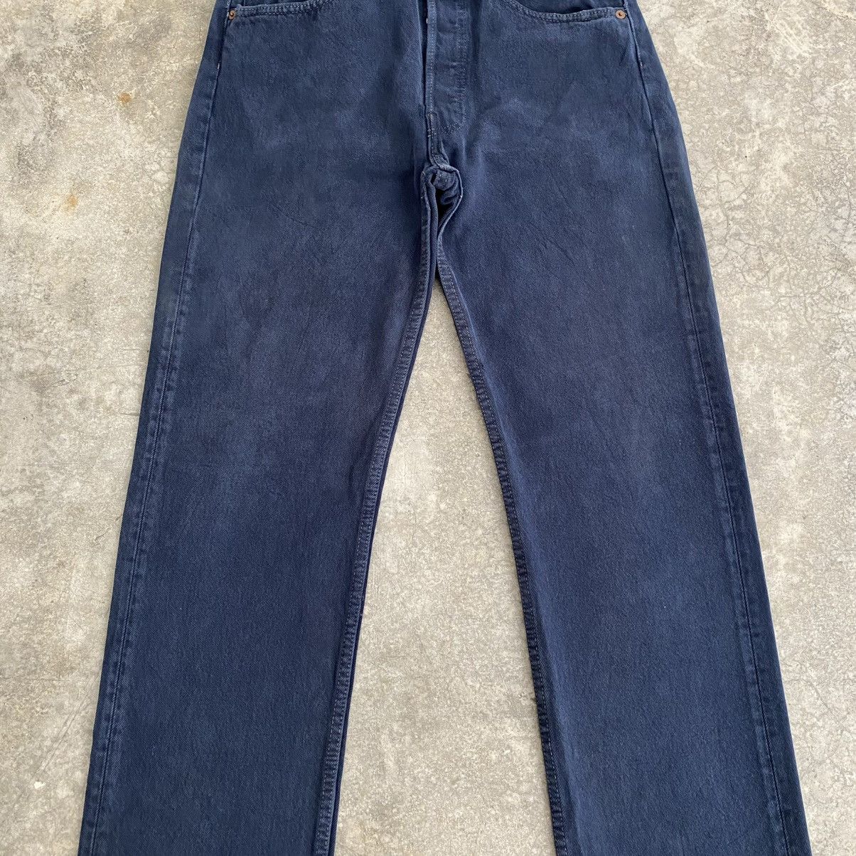 Levi's Vintage 1993 Levis 501 Over Dyed Faded Black Denim Jeans Size US 30 / EU 46 - 5 Thumbnail