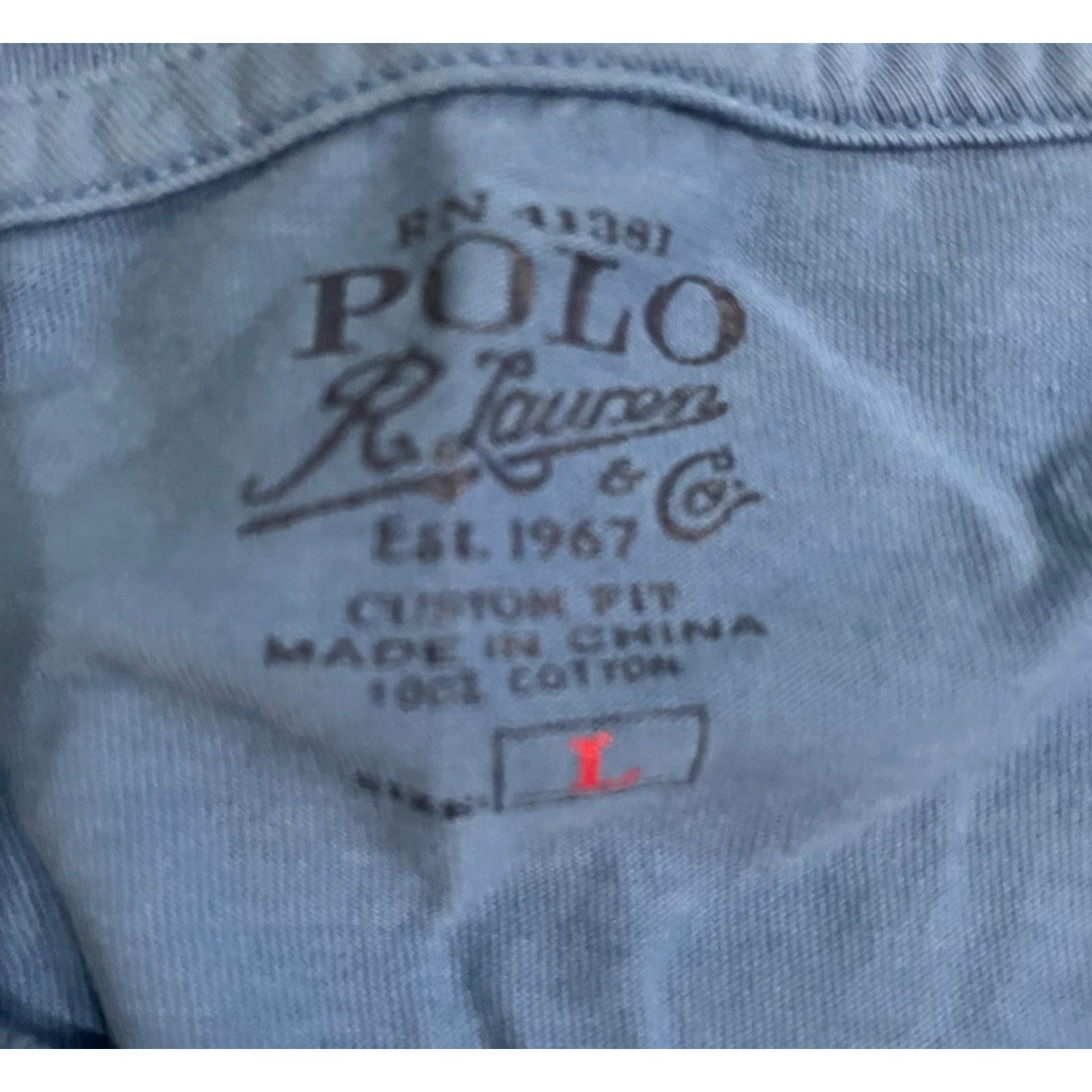 Polo Ralph Lauren Polo Ralph Lauren single stitch 100% cotton blue Tee Mens Size L Size US L / EU 52-54 / 3 - 4 Thumbnail