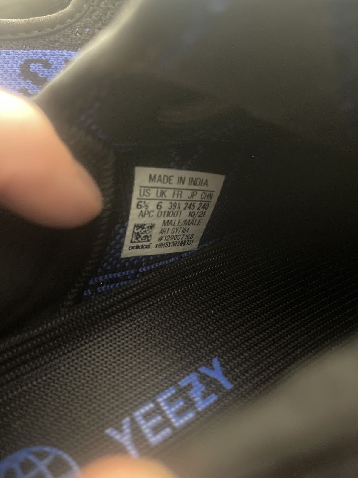 Yeezy Yeezy 350 Dazzling Blue Size US 6.5 / EU 39-40 - 7 Thumbnail