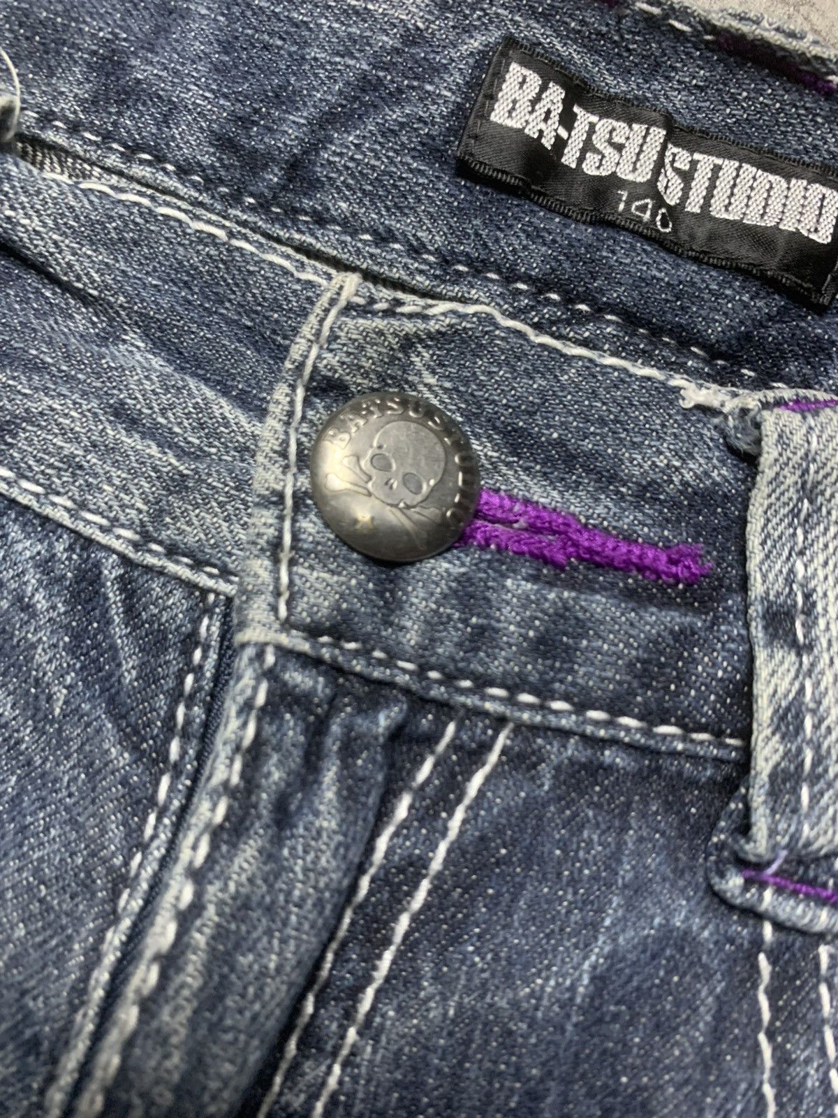 Japanese Brand 2000s Ba Tsu Studio - Rock Star Jeans DIY Paint-Splatter Size US 30 / EU 46 - 6 Thumbnail