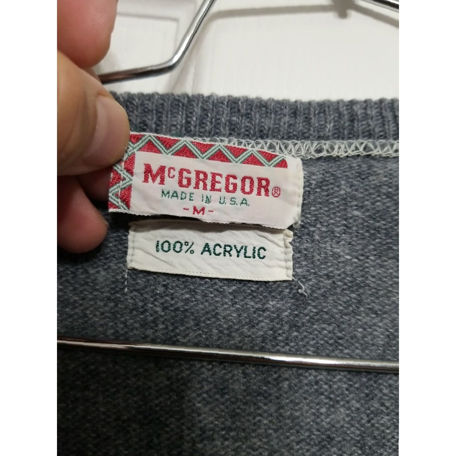 McGregor VINTAGE McGregor Sweater Mens Pullover USa Size US L / EU 52-54 / 3 - 3 Thumbnail