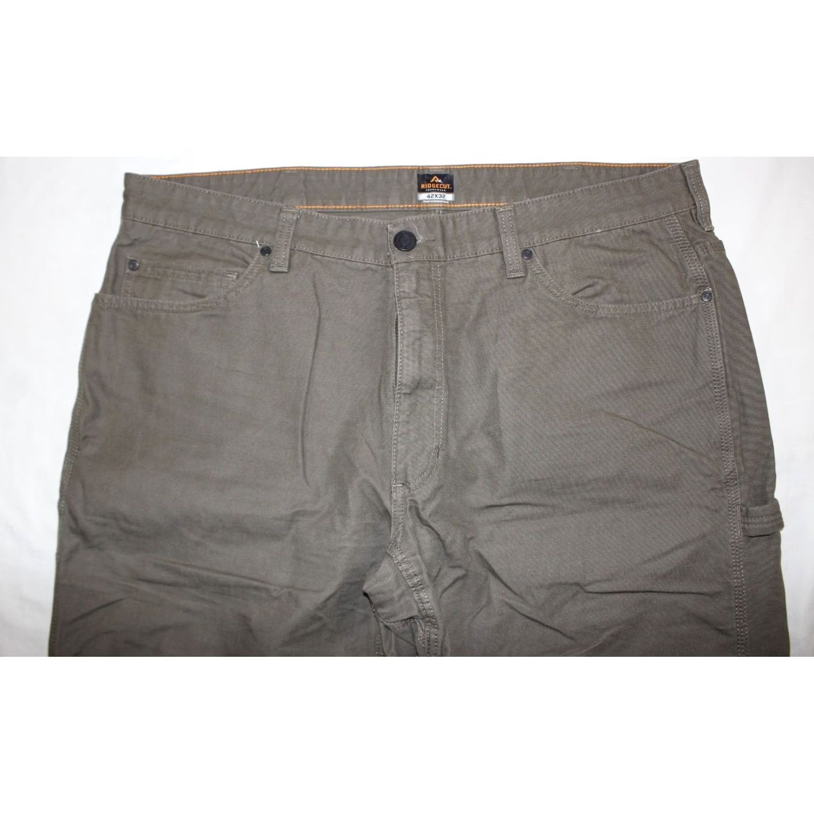 Vintage Ridgecut Toughwear Pants Men's 42x31 Carpenter Canvas Work Brown Size US 42 / EU 58 - 2 Thumbnail