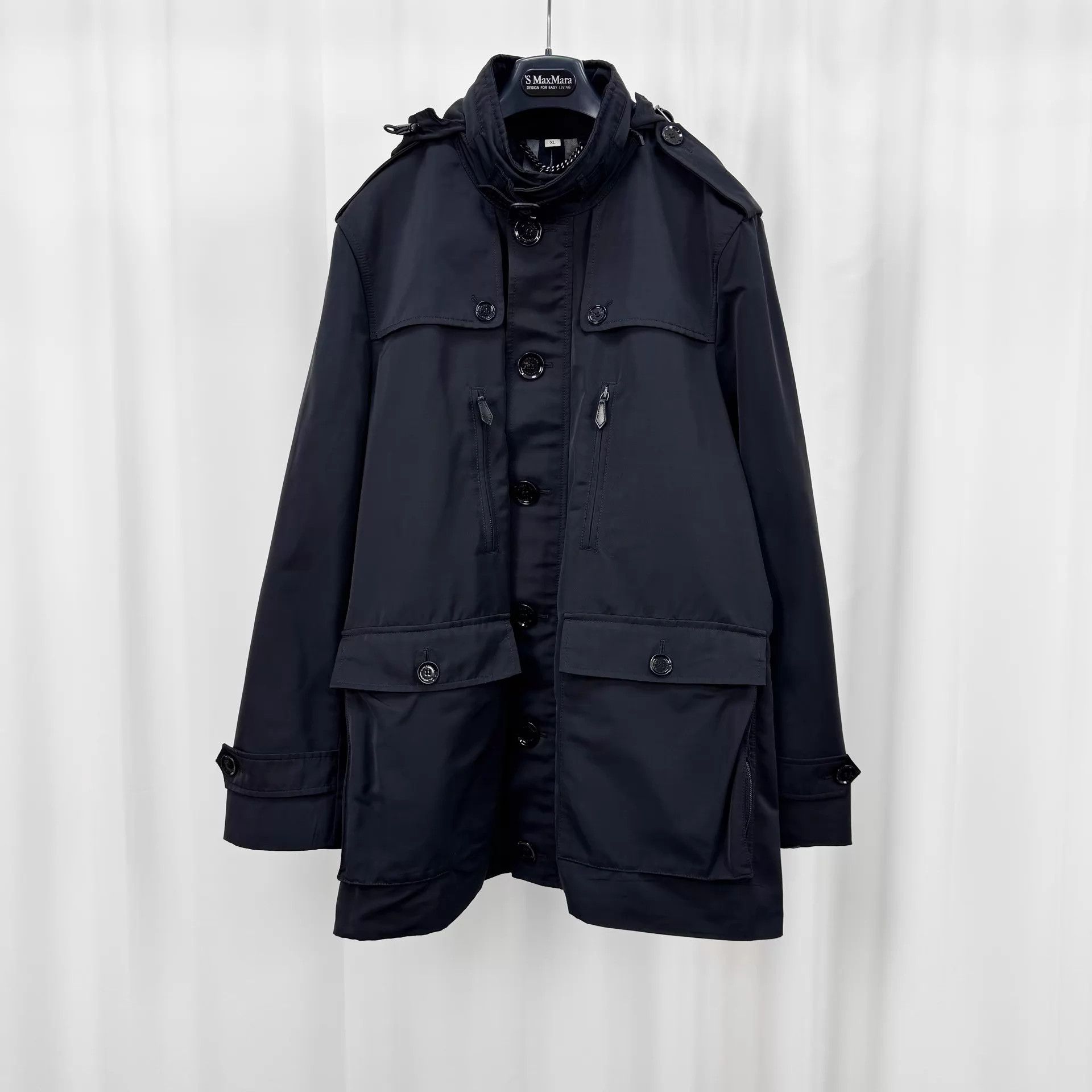 Burberry Burberry Black Check Lining Trench Coat XL 99 New Size US XL / EU 56 / 4 - 1 Thumbnail