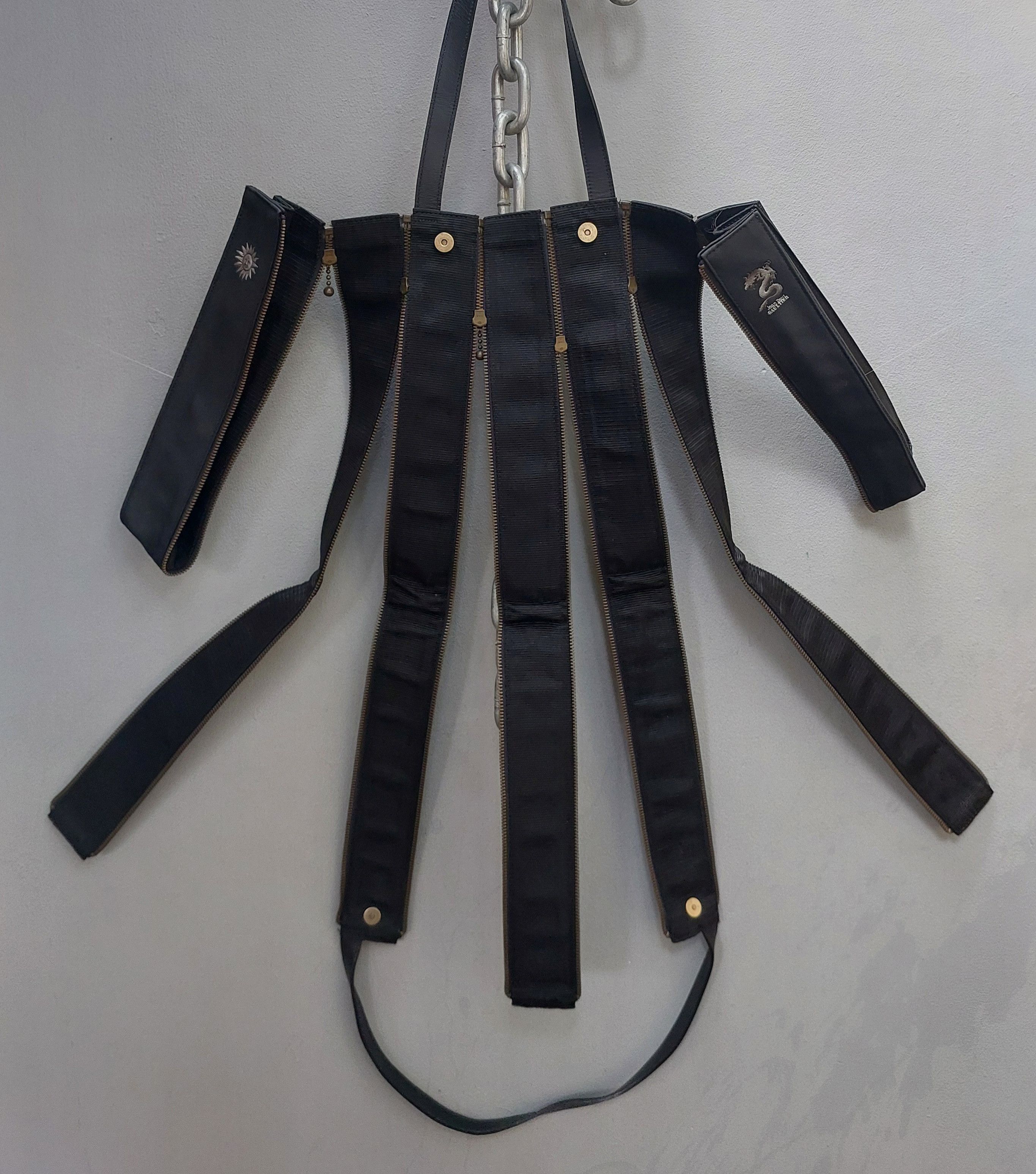 Jean Paul Gaultier RARE Jean Paul Gaultier Transformer Multi Zipper Handbag Size ONE SIZE - 12 Thumbnail