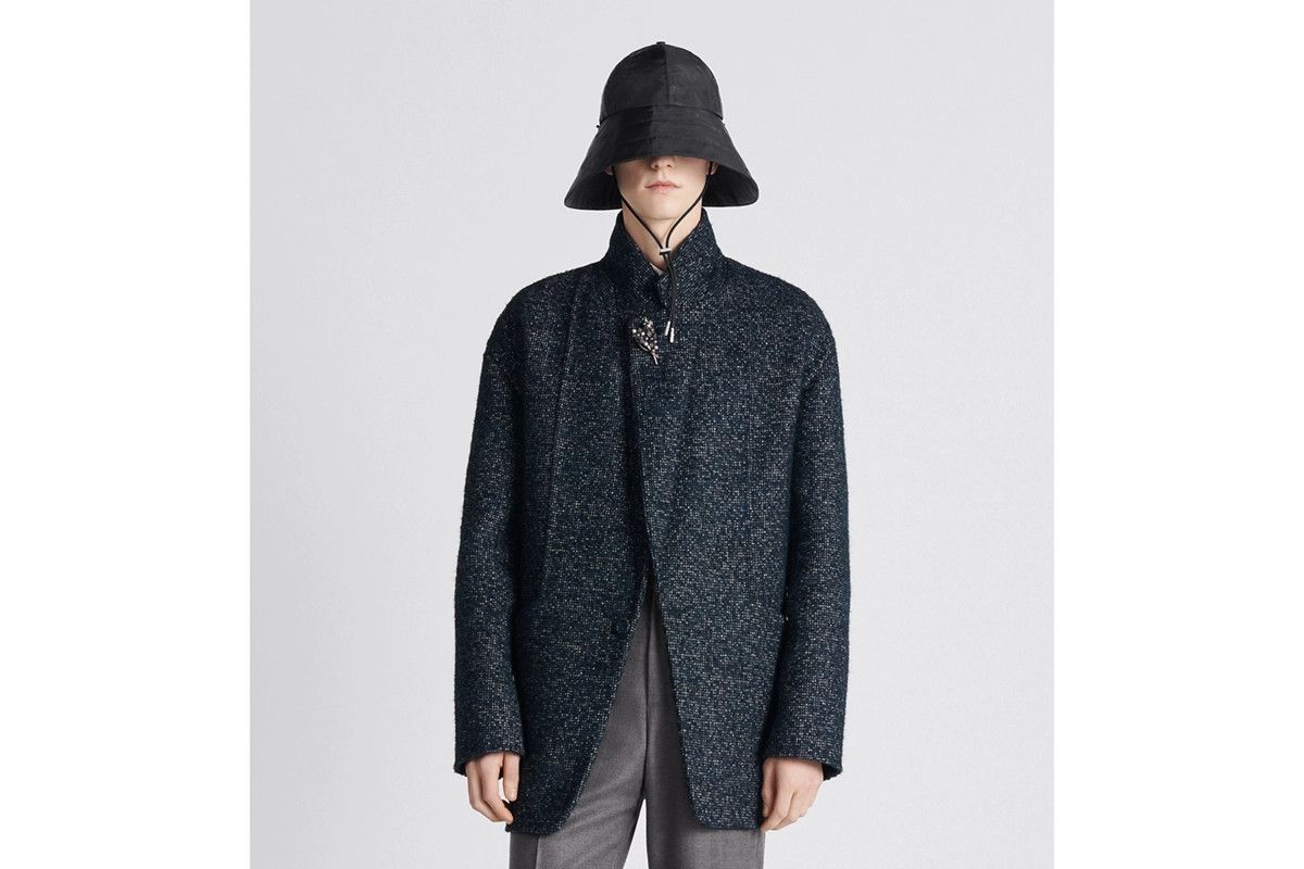 Dior o1bcso1str1224 Unstructured Cardigan Jacket in Navy Blue Size US XS / EU 42 / 0 - 4 Thumbnail