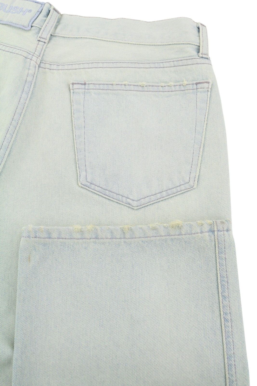 Ambush Design CARGO W32 Light Blue Faded Distress Jeans 86796 Size US 32 / EU 48 - 6 Thumbnail