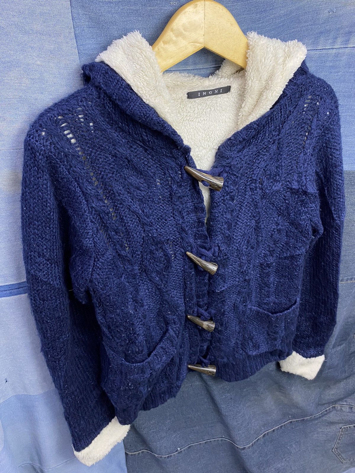 20471120 × Beauty Beast × Japanese Brand double layer knitted ingni japanese brand like kapital Size US M / EU 48-50 / 2 - 3 Thumbnail