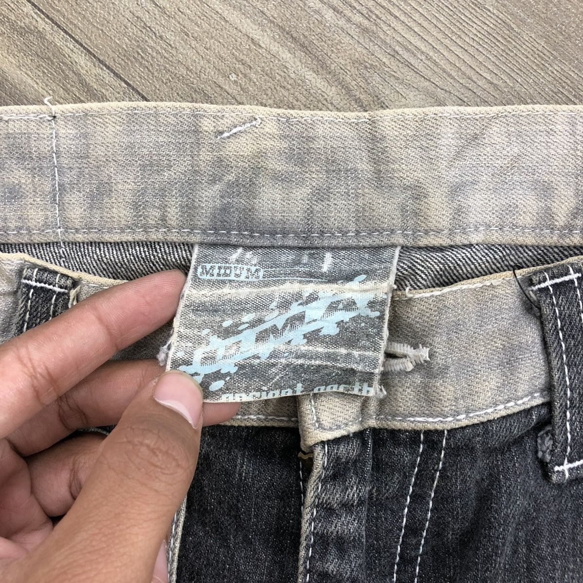 JNCO × Japanese Brand Crazy Y2K Unidentified Mysterious Animal Baggy Jeans Pants Size US 32 / EU 48 - 6 Thumbnail