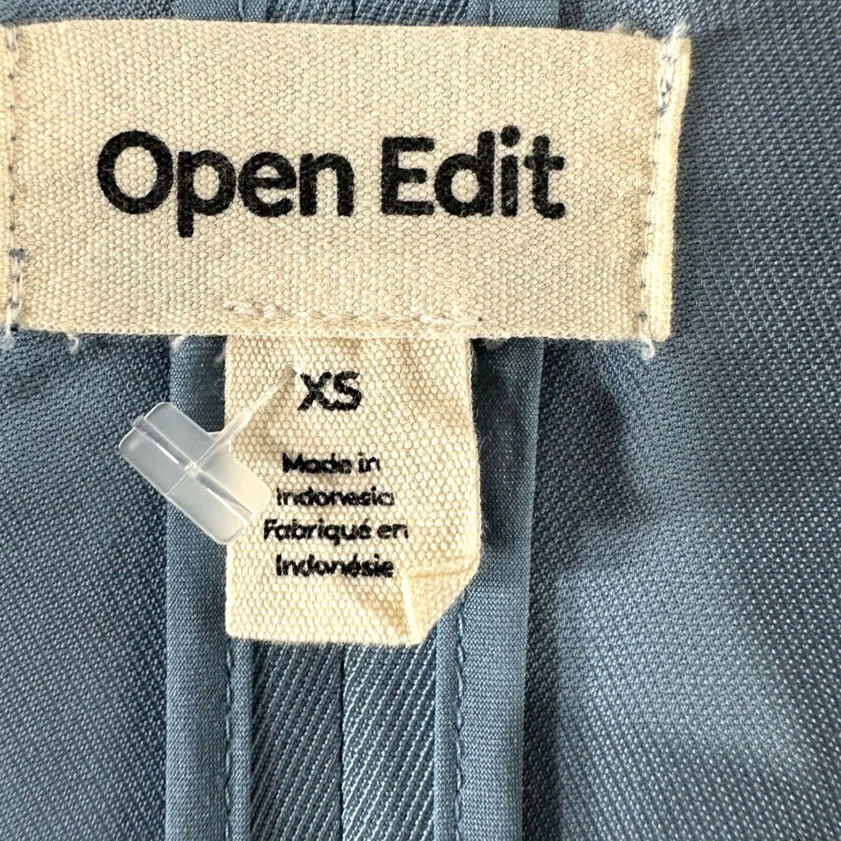 Vintage Open Edit Dusty Blue Single Button The Icon Relaxed Blazer Size XS / US 0-2 / IT 36-38 - 2 Thumbnail