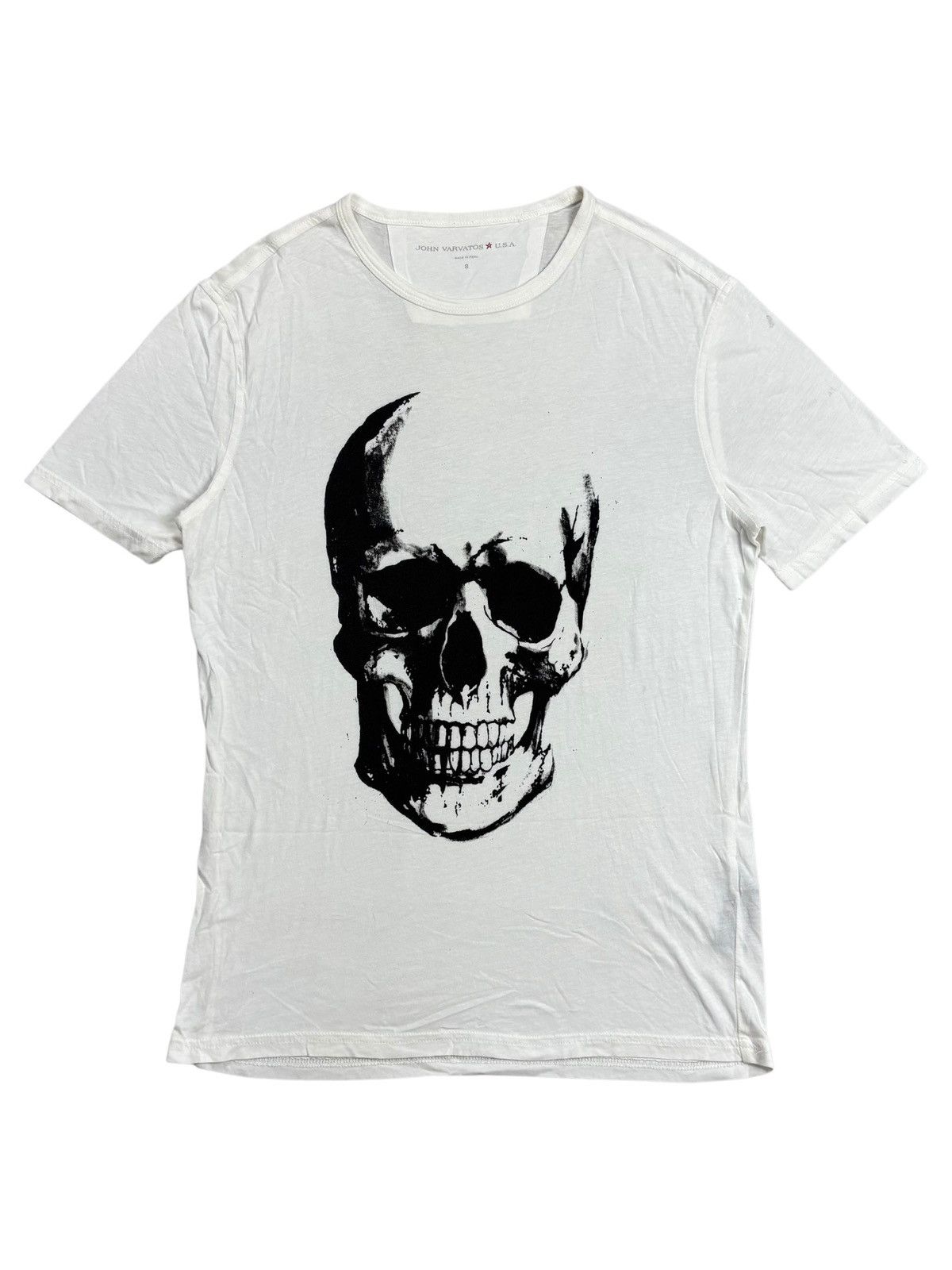 Tornado Mart Archive John Varvatos - Skull Head Tee Size US M / EU 48-50 / 2 - 1 Thumbnail