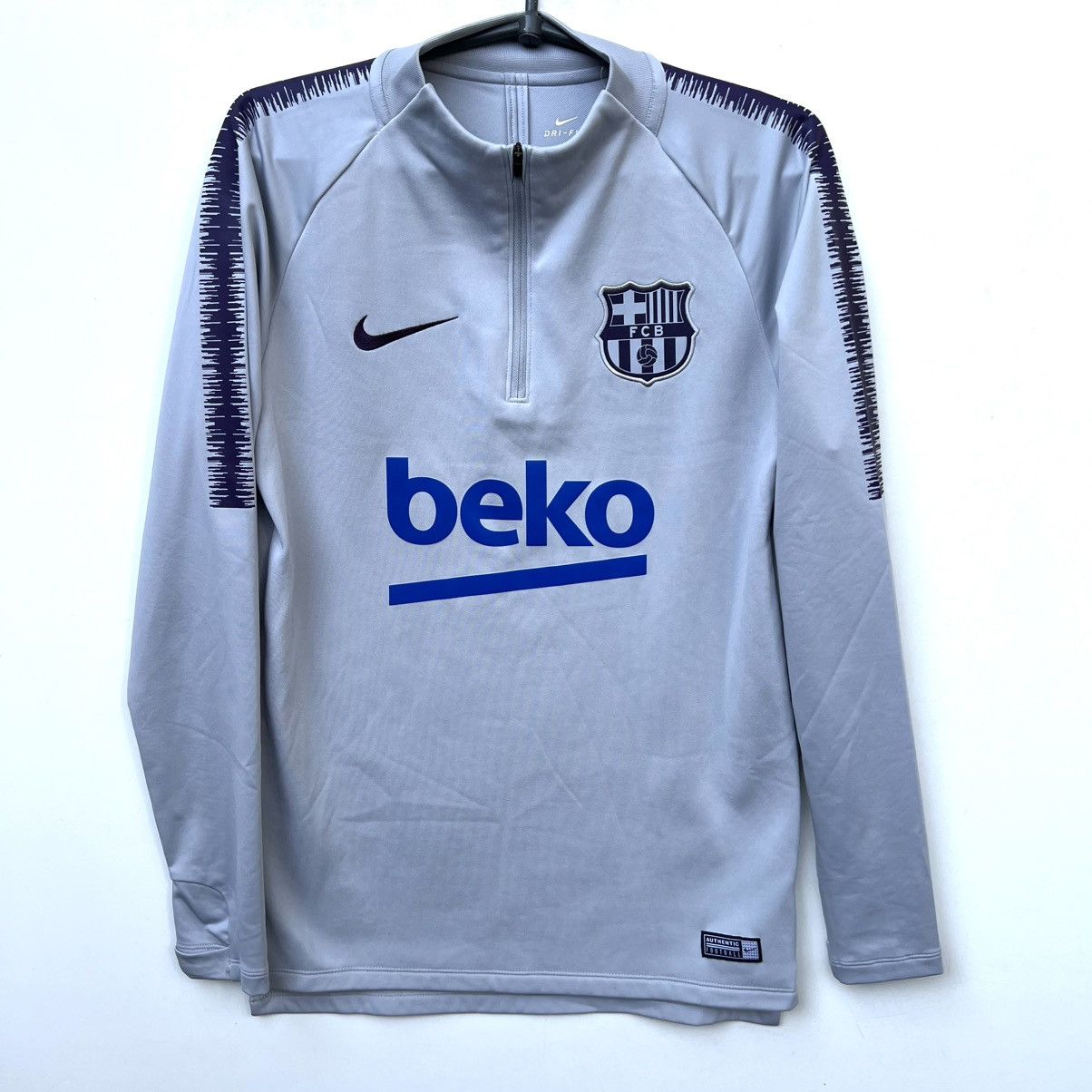 Nike Nike FC Barcelona soccer Training Zip Longsleeve football Size US S / EU 44-46 / 1 - 1 Thumbnail