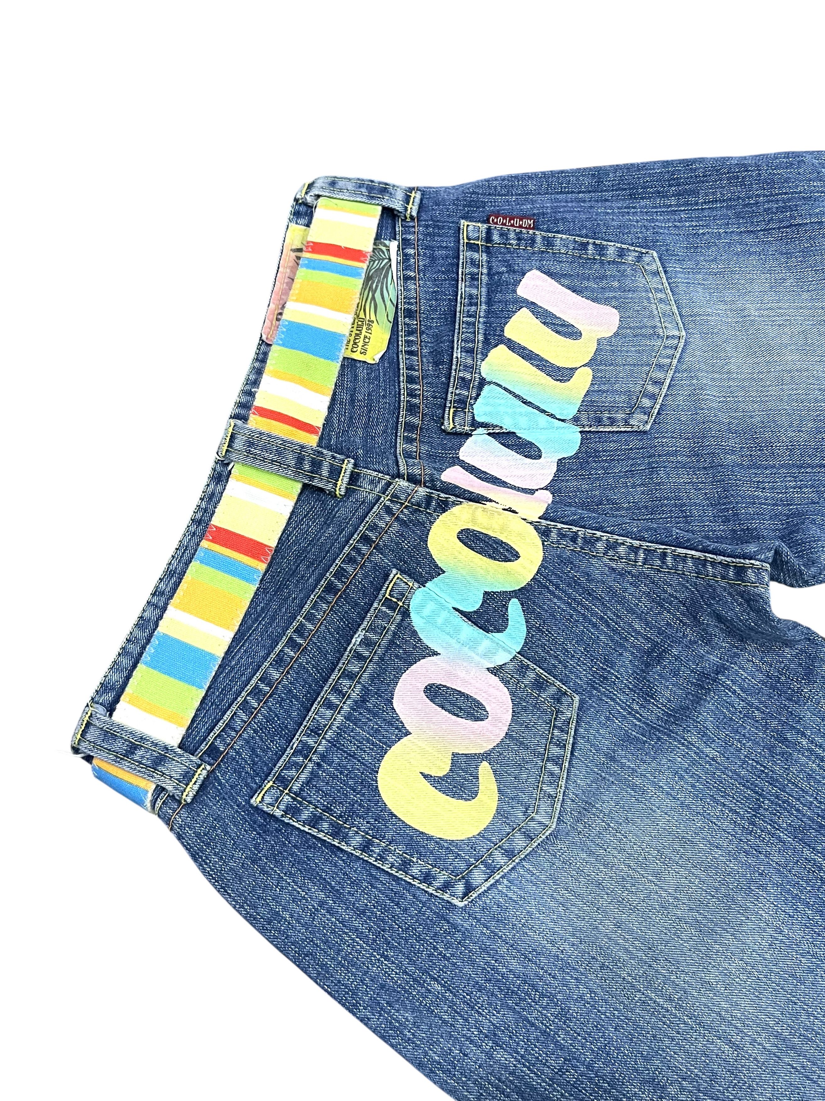 Japanese Brand 🌈90’s COCOLULU Hype “Rainbow” Spellout Denim Japan Made Size 29" - 2 Thumbnail