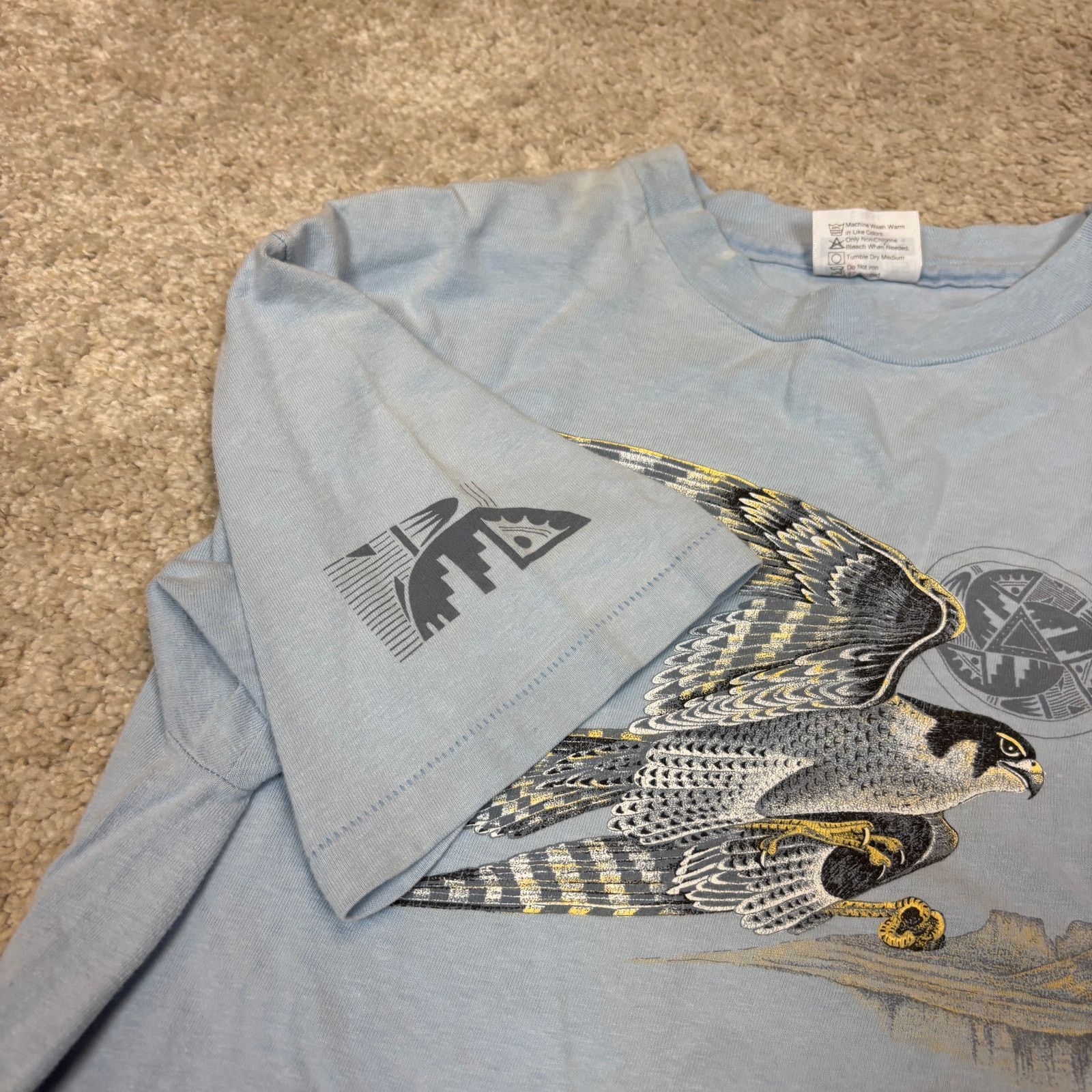 Hanes × Vintage Vintage 80s Peregrine Falcon Southwest Single Stitch Shirt L Size US L / EU 52-54 / 3 - 7 Thumbnail