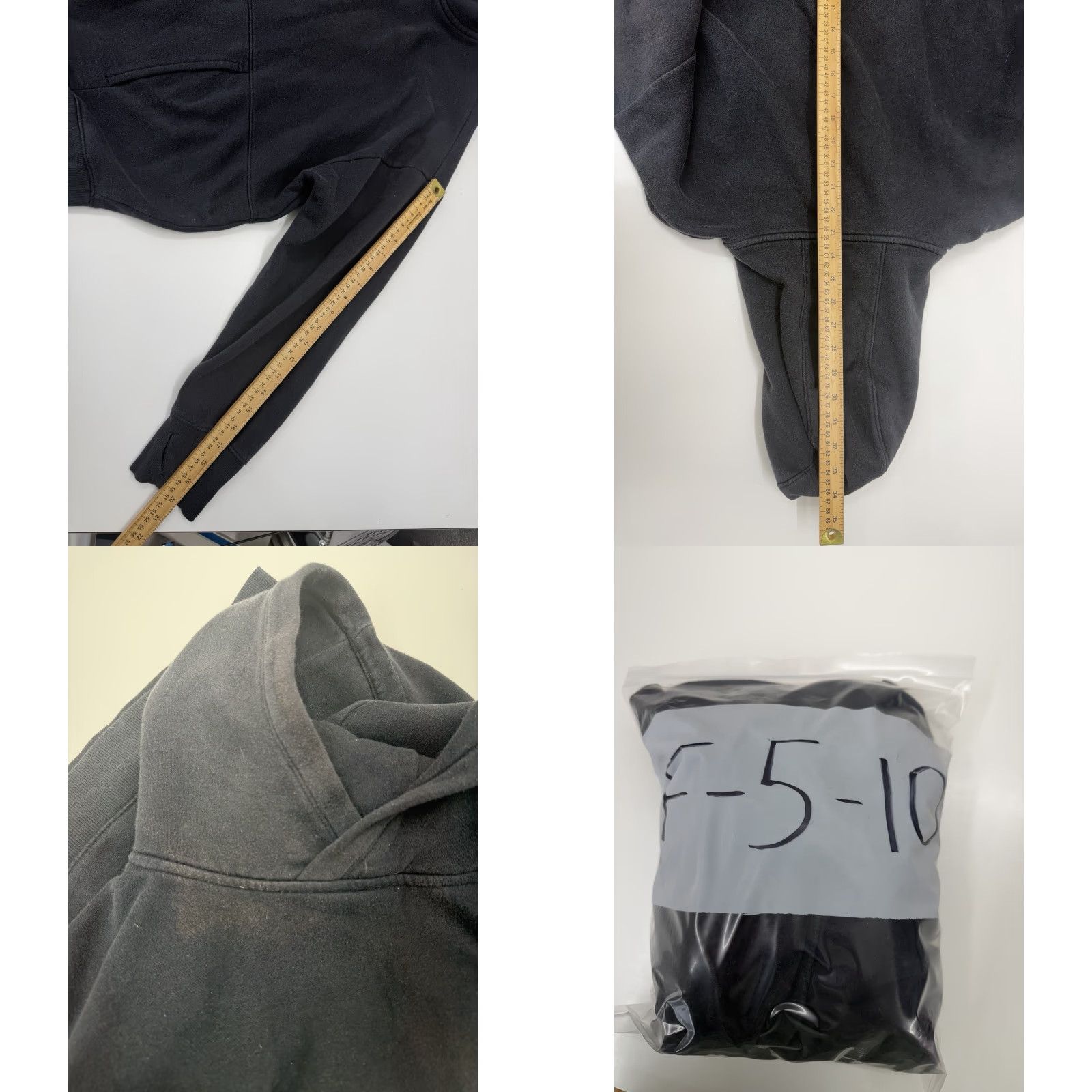 Vintage All In Motion Womens Sweatshirt XL Black Pullover Hoodie Thumb Holes Regular Fit Crew Neck Jacket? Size XL / US 12-14 / IT 48-50 - 8 Thumbnail