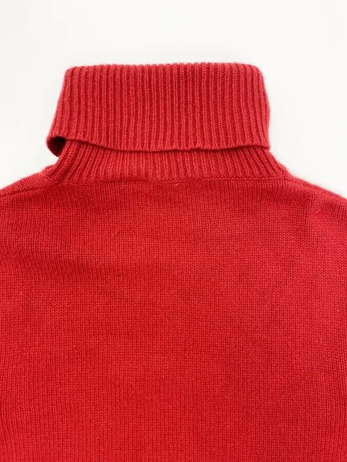 Celine o1w1db10526 2ADTH9 Turtleneck Sweater in Red Size XS / US 0-2 / IT 36-38 - 4 Thumbnail