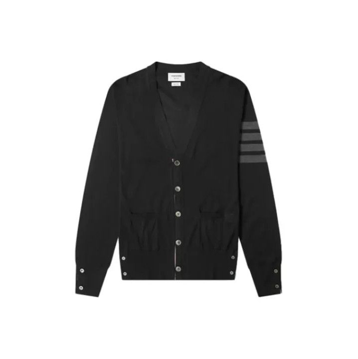 Thom Browne Thom Browne Classic Striped Merino Wool Cardigan Size US L / EU 52-54 / 3 - 1 Thumbnail