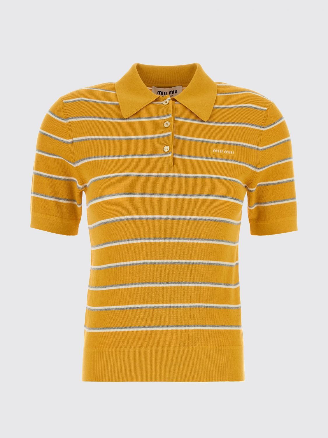 Miu Miu Miu Miu T-Shirt Woman Yellow Size M / US 6-8 / IT 42-44 - 1 Preview