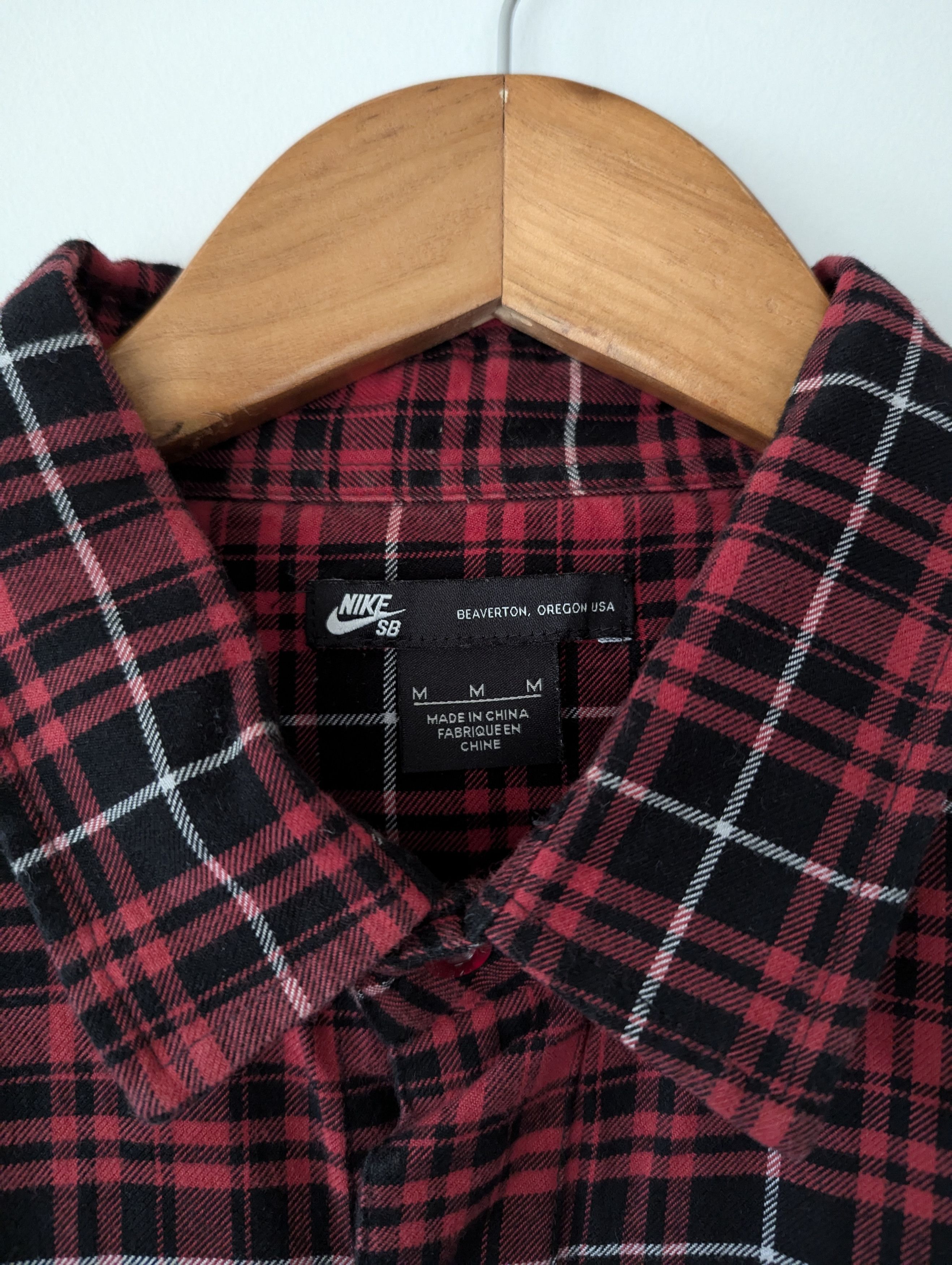 Nike SB VINTAGE NIKE SB RED PLAID SHIRT - SKATEBOARDING - LIKE NEW Size US M / EU 48-50 / 2 - 2 Thumbnail