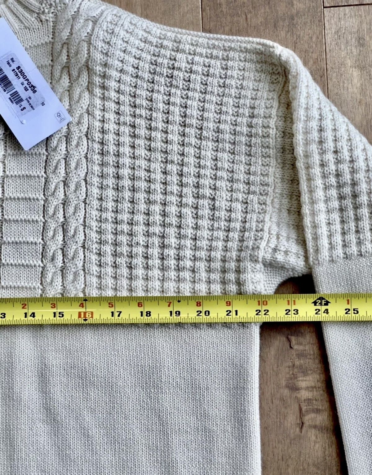 Maison Margiela New Margiela Runway Half Cable Knit Half Regular Sweater Size US S / EU 44-46 / 1 - 15 Thumbnail
