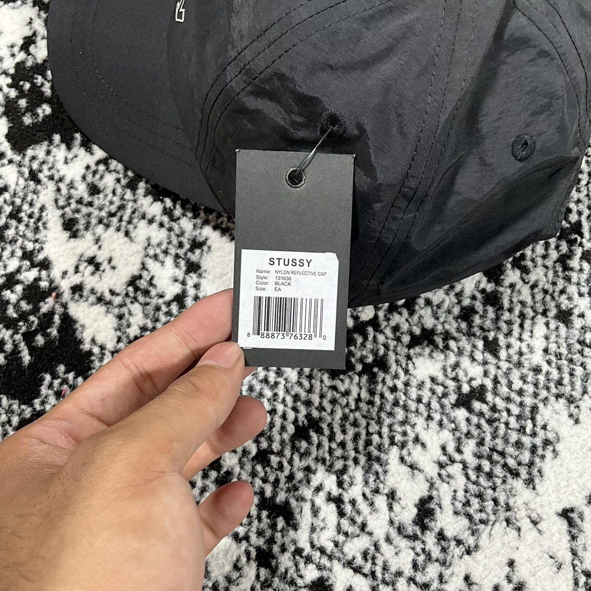 Stussy STUSSY NYLON REFLECTIVE CAP IN BLACK Size ONE SIZE - 3 Thumbnail