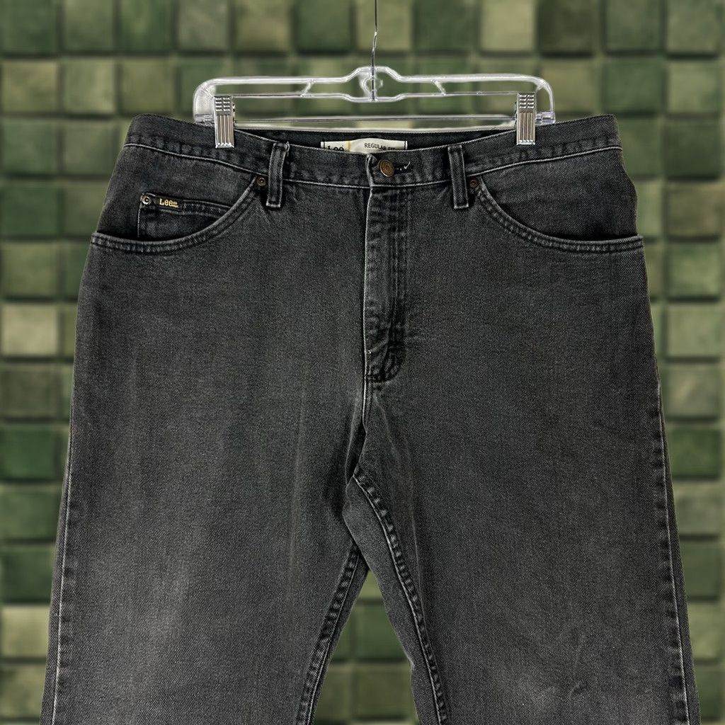 Lee Lee Regular Fit Straight Jeans Men's 38x30 Dark Wash Mid Rise Denim 100% Cotton Blue Size US 38 / EU 54 - 1 Thumbnail