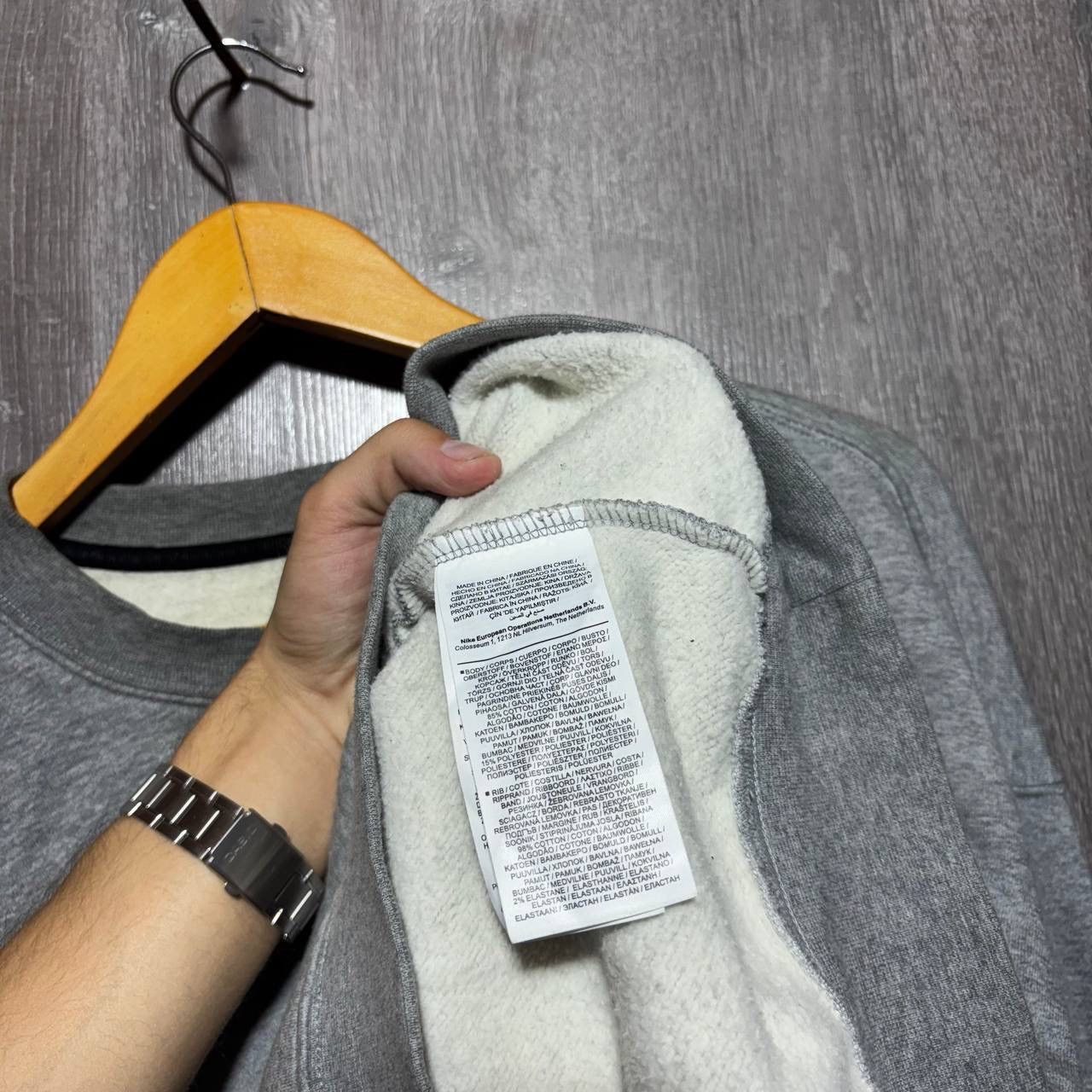 Nike × Stussy Nike Stussy Grey Streatwear Oversize M Sweatshirt Size US M / EU 48-50 / 2 - 6 Thumbnail
