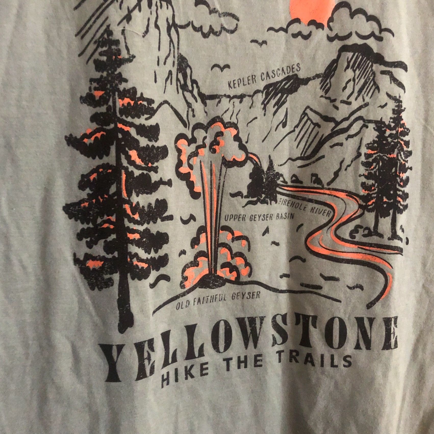 Vintage Goodfellow YELLOWSTONE T-Shirt Mens M Outdoor All Seasons Logo Crew Neck Short Sleeve Blue Size US M / EU 48-50 / 2 - 2 Thumbnail