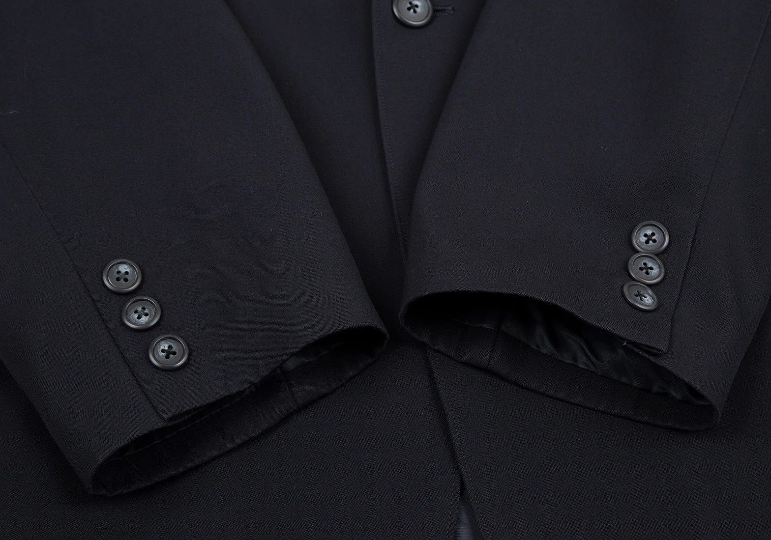 Yohji Yamamoto Yohji Yamamoto Wool Tailored Jacket Navy S Size US S / EU 44-46 / 1 - 6 Thumbnail