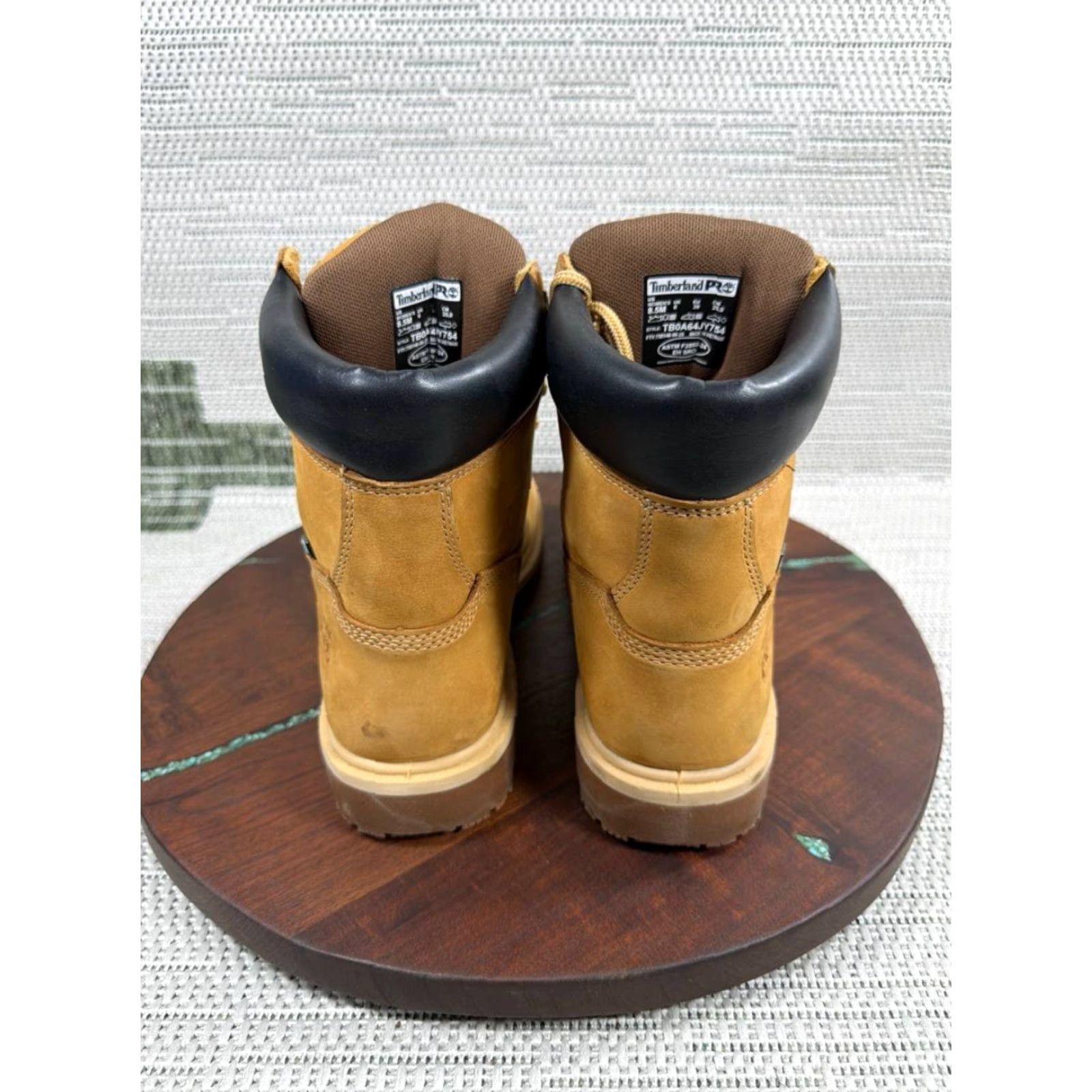 Timberland Pro Direct Attach 6 Boot Women Beige Nubuck Weatherproof Slip Resistant Work WB