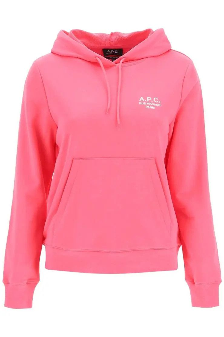 image of A P C O1S22I1N0324 Manuela Hoodie In Fuchsia, Women's (Size Small)