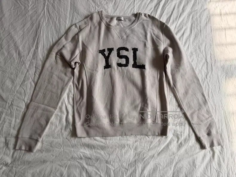 Saint Laurent Paris Saint Laurent Paris Cotton Sweatshirt Size US L / EU 52-54 / 3 - 1 Thumbnail