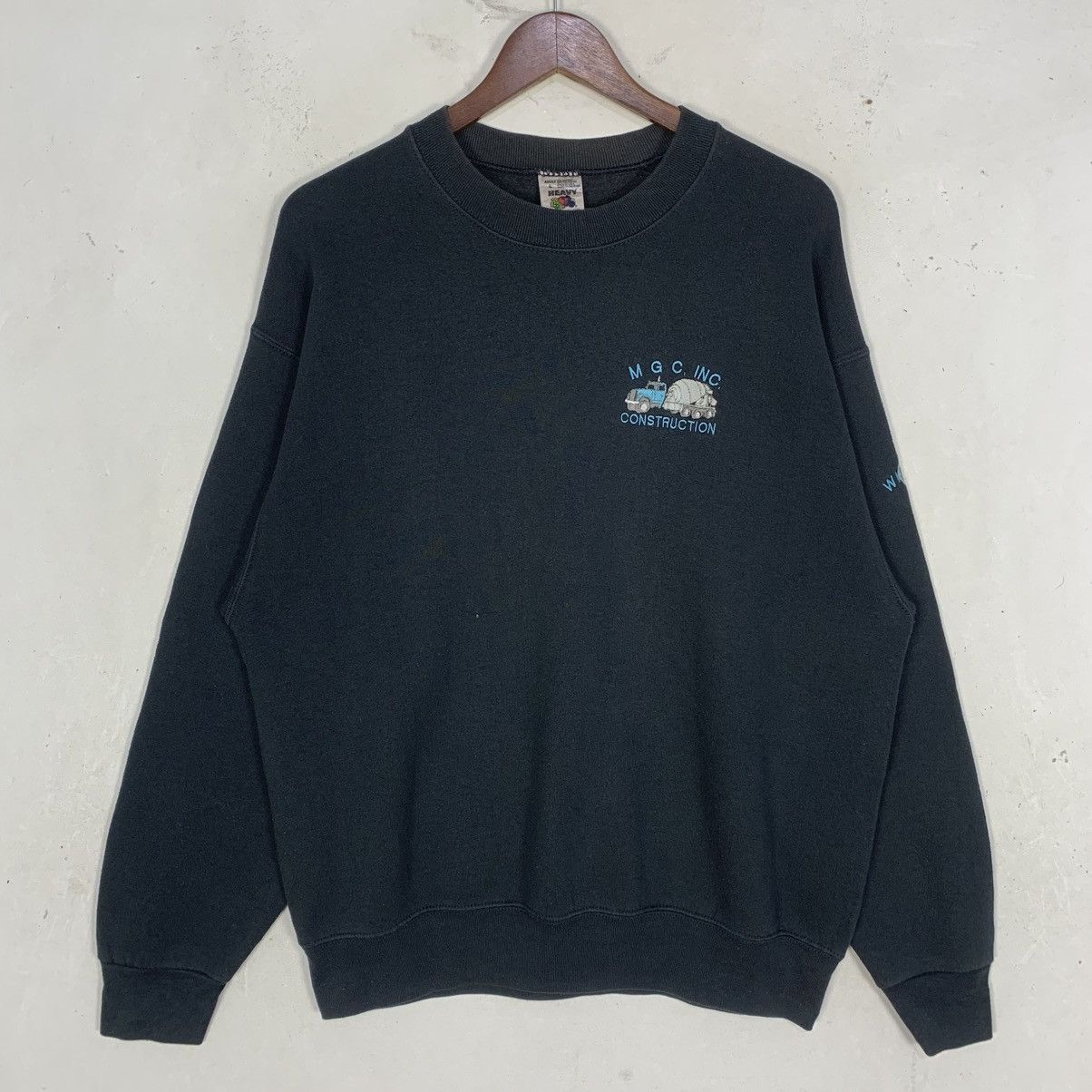 Fruit Of The Loom vintage Fruit of the Loom Heavy Blend Streetwear Sweatshirt Size US L / EU 52-54 / 3 - 2 Thumbnail