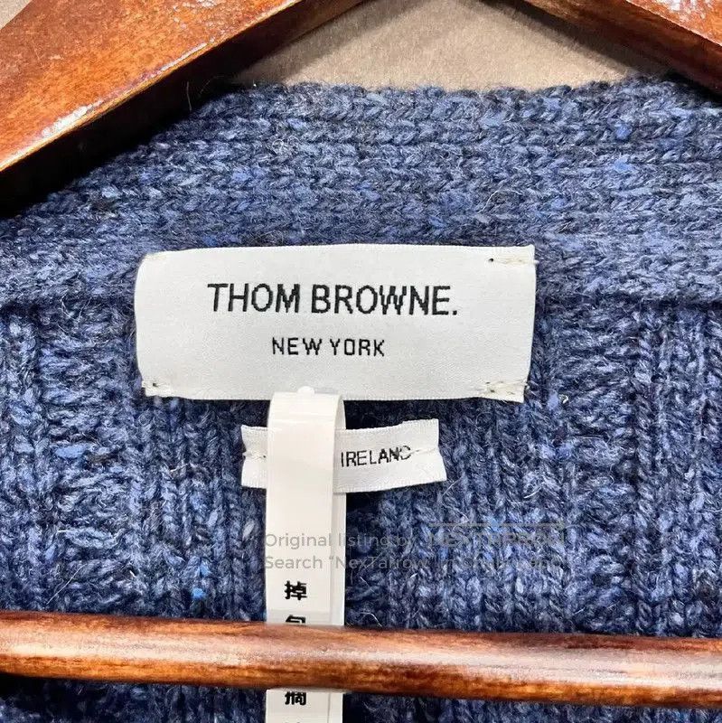 Thom Browne Thom Browne Blue Cotton Women's Cardigan . Size M / US 6-8 / IT 42-44 - 3 Thumbnail