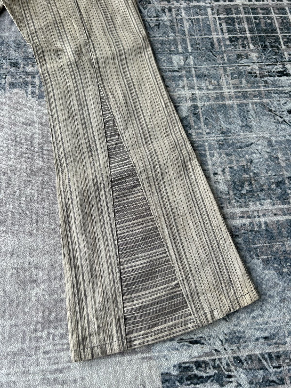 If Six Was Nine Morgan Homme Flared Stripe Pants Size US 29 - 17 Thumbnail