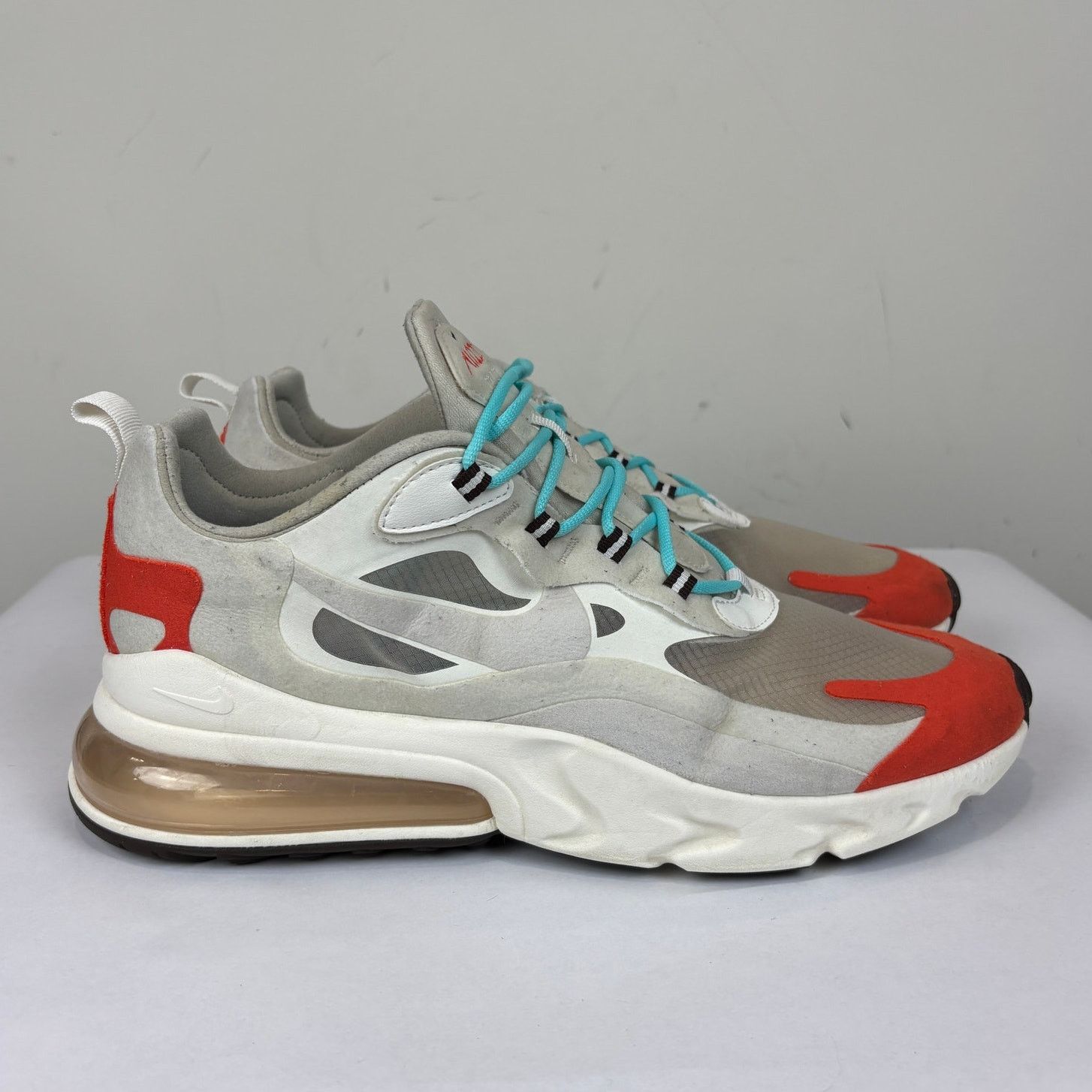 Nike Nike Air Max 270 React Light Beige Chalk Running Shoes 11.5 Size US 11.5 / EU 44-45 - 3 Thumbnail