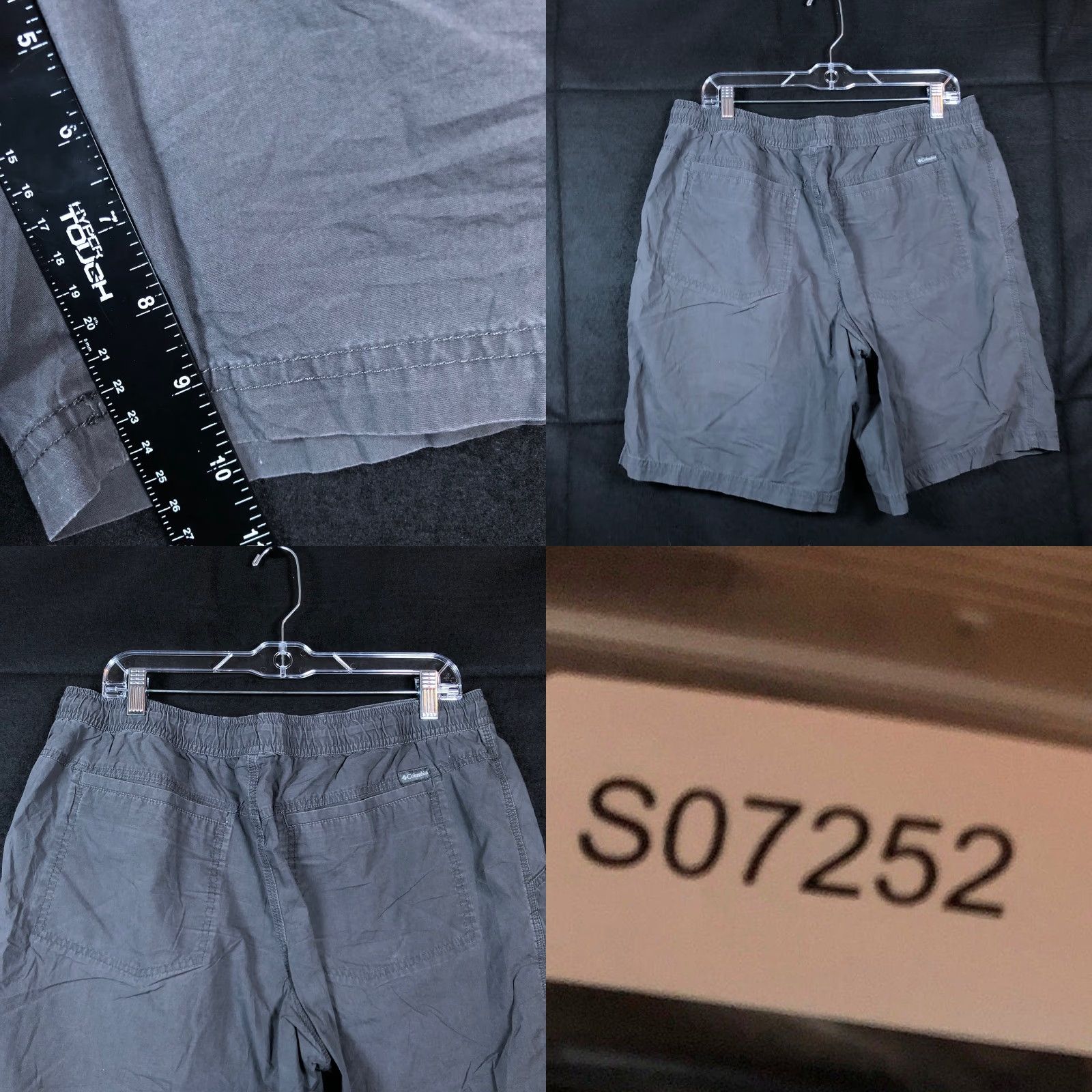 Vintage Columbia Mens Shorts Charcoal Regular Fit Casual Outdoor Lined 100% Cotton 38x10 Size US 38 / EU 54 - 8 Thumbnail