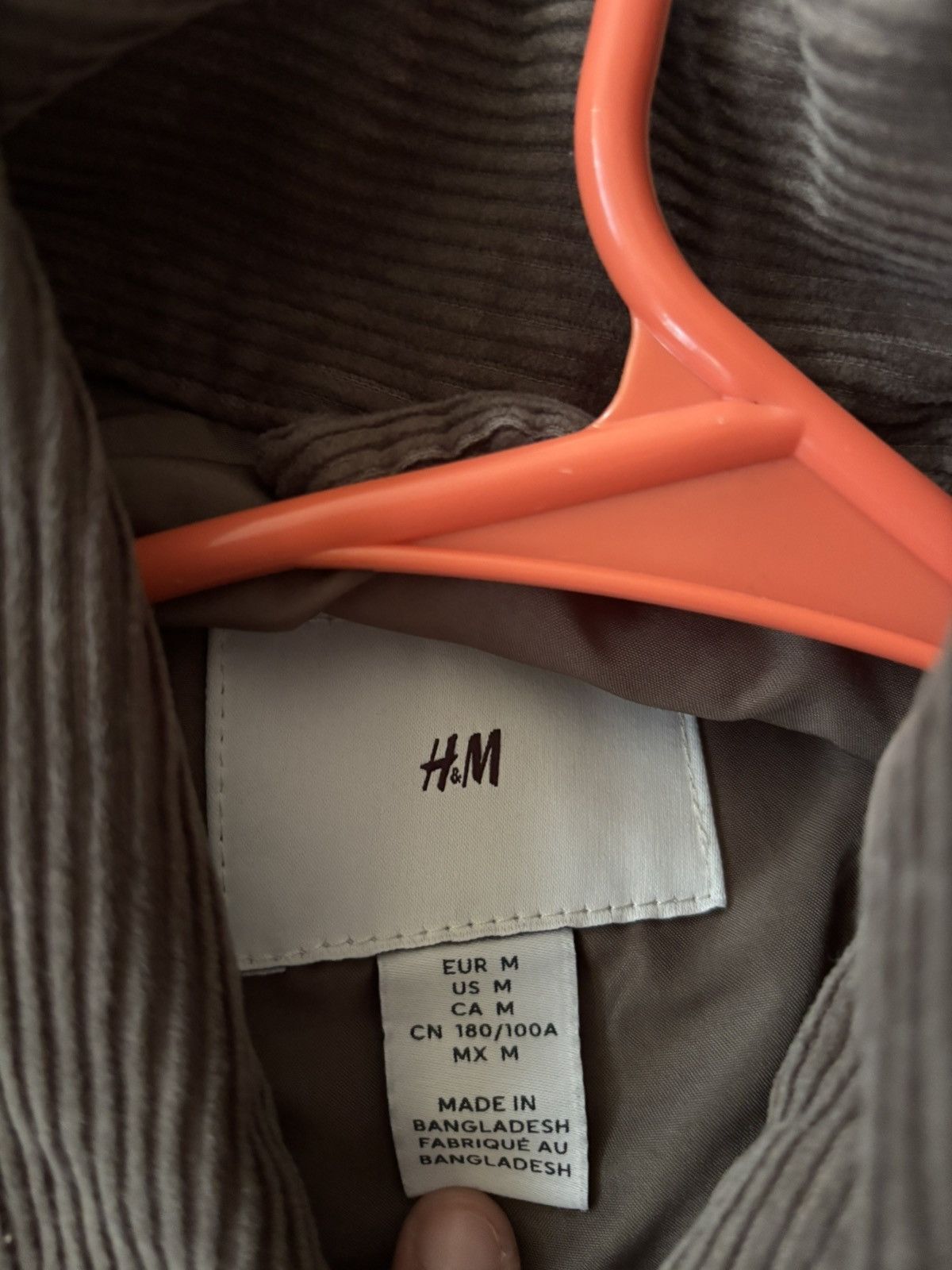 H&M Corduroy brown button up jacket Size US M / EU 48-50 / 2 - 2 Thumbnail