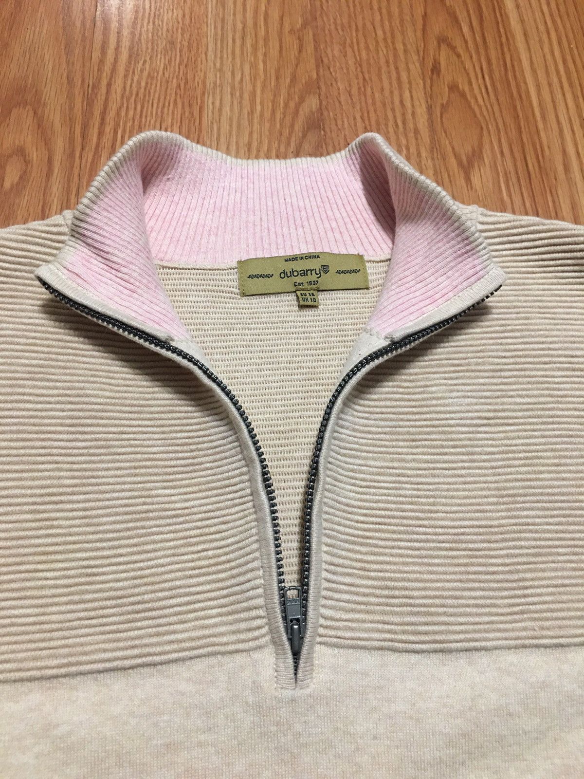 Other Dubarry Newtown Zip Neck Knit Sweater Size EU36 UK10 Size M / US 6-8 / IT 42-44 - 9 Thumbnail