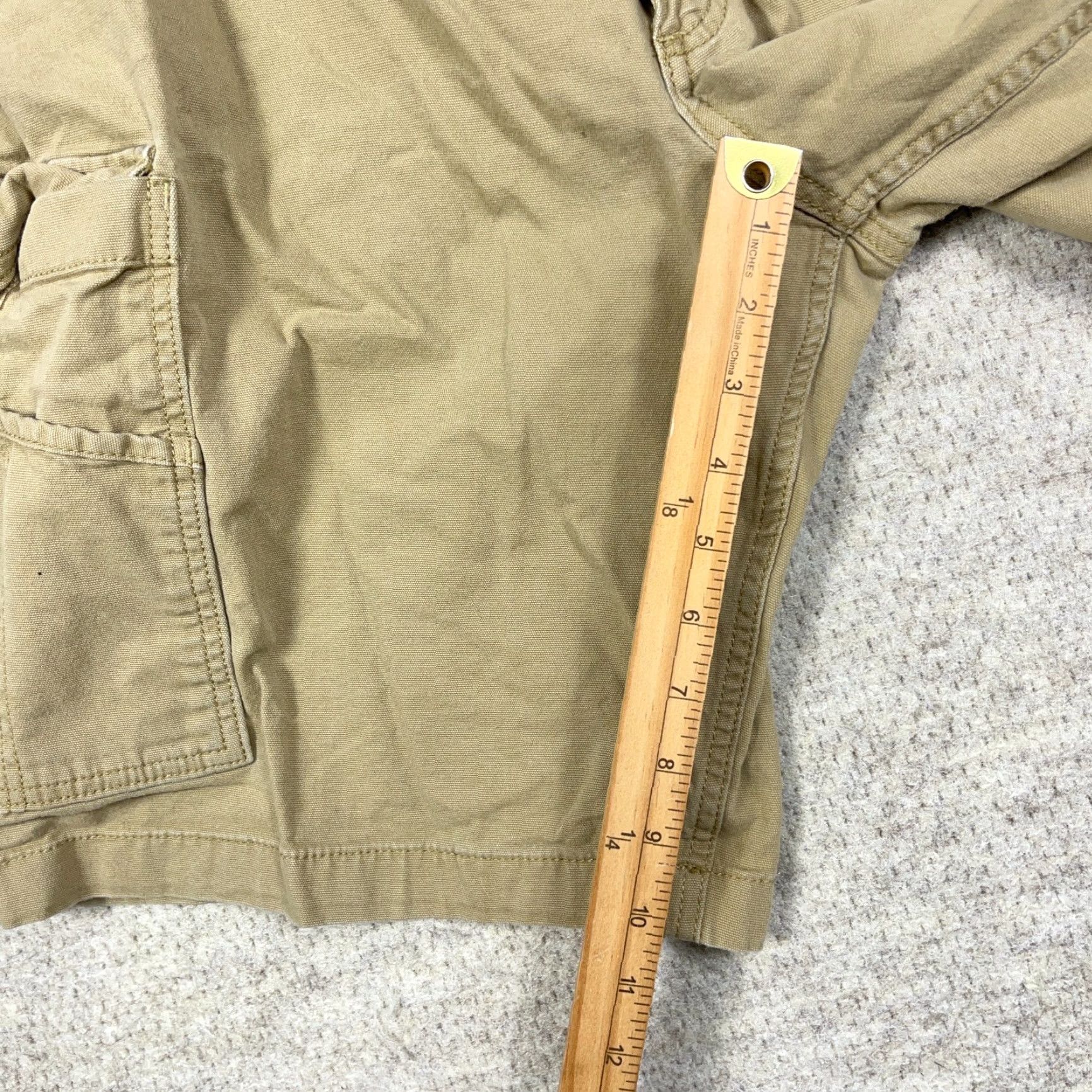 Carhartt Carhartt Shorts Men 44 Tan Brown Duck Canvas Cargo Relaxed Fit Utility Work Wear Cargo Pocket Pockets Zipper Front Button Logo Casual Workwear 90s? Size US 44 / EU 60 - 7 Thumbnail