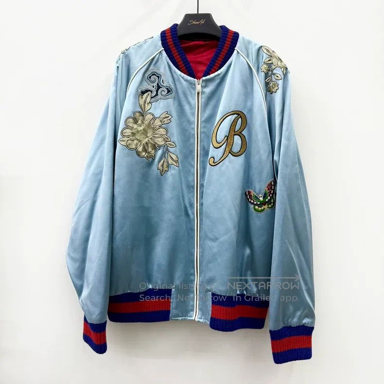 Gucci Gucci Size60 Heavy industry gold thread flower and bird emb Size US XXL / EU 58 / 5 - 3 Thumbnail