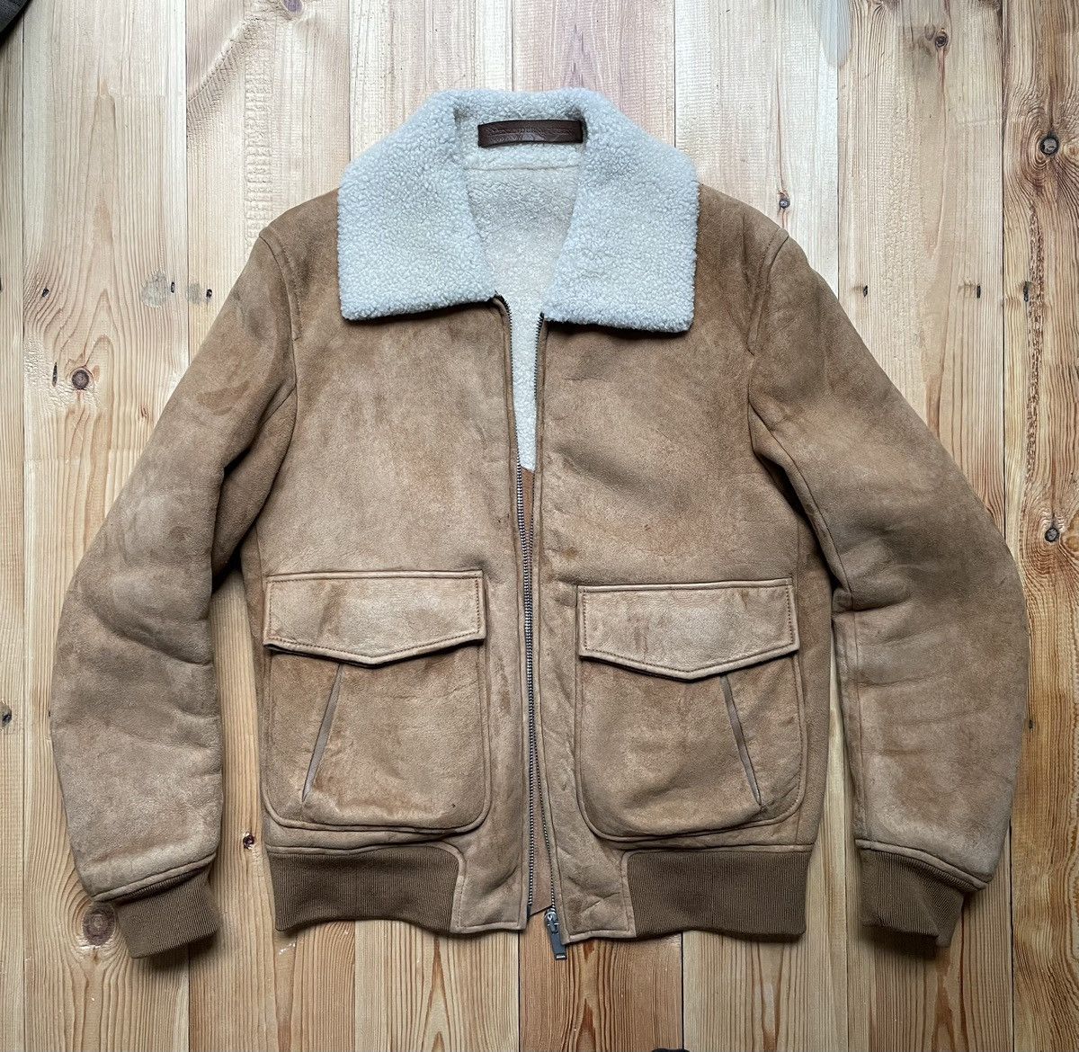 Alexander McQueen Alexander McQueen Shearling Flight Jacket Size US M / EU 48-50 / 2 - 1 Thumbnail